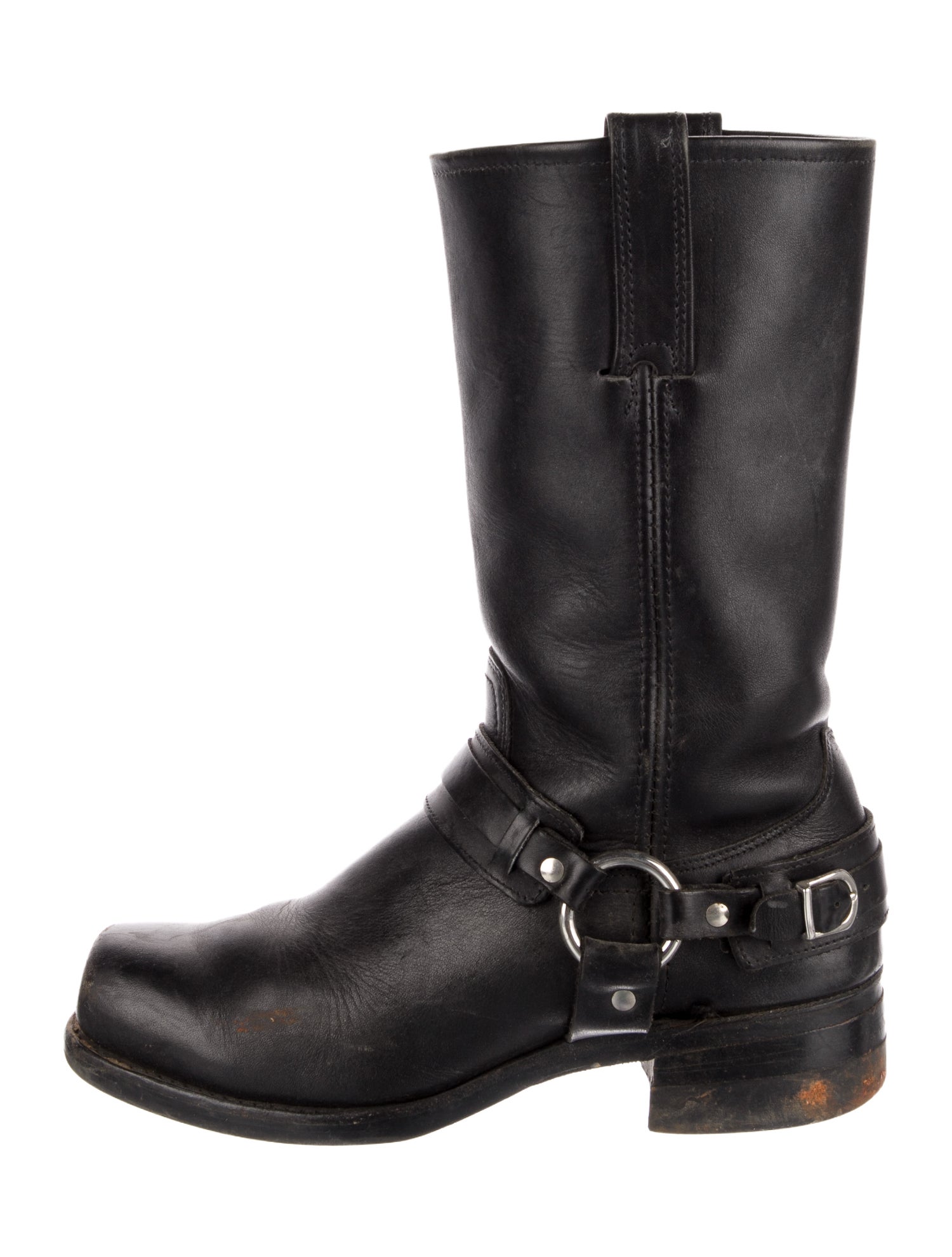 Frye Leather Studded Accents Boots