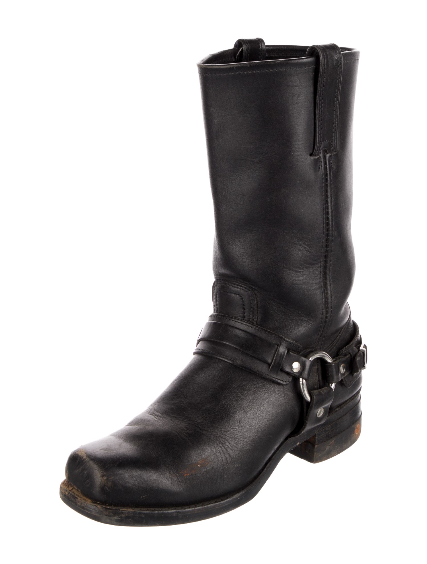 Frye Leather Studded Accents Boots