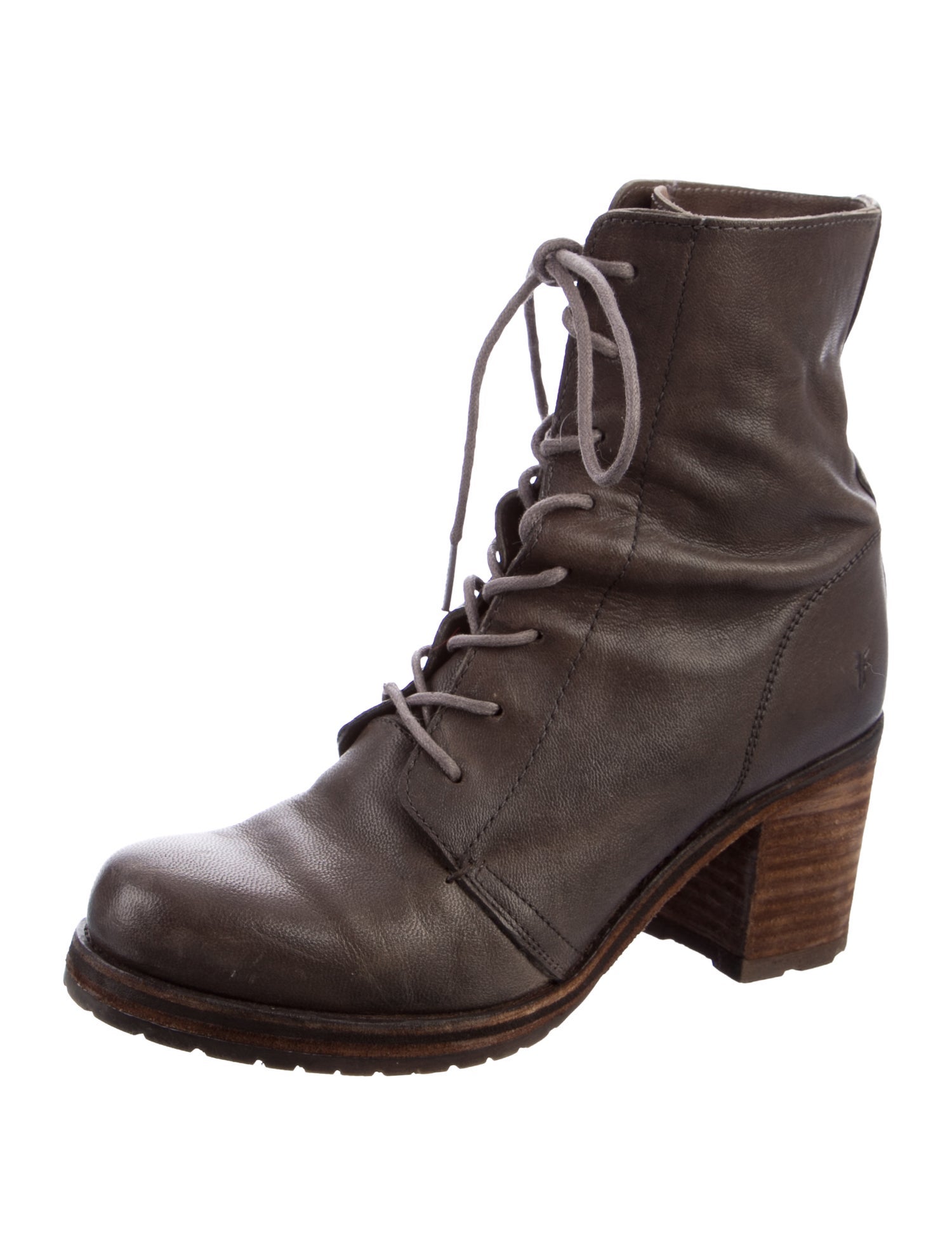 Frye Leather Combat Boots