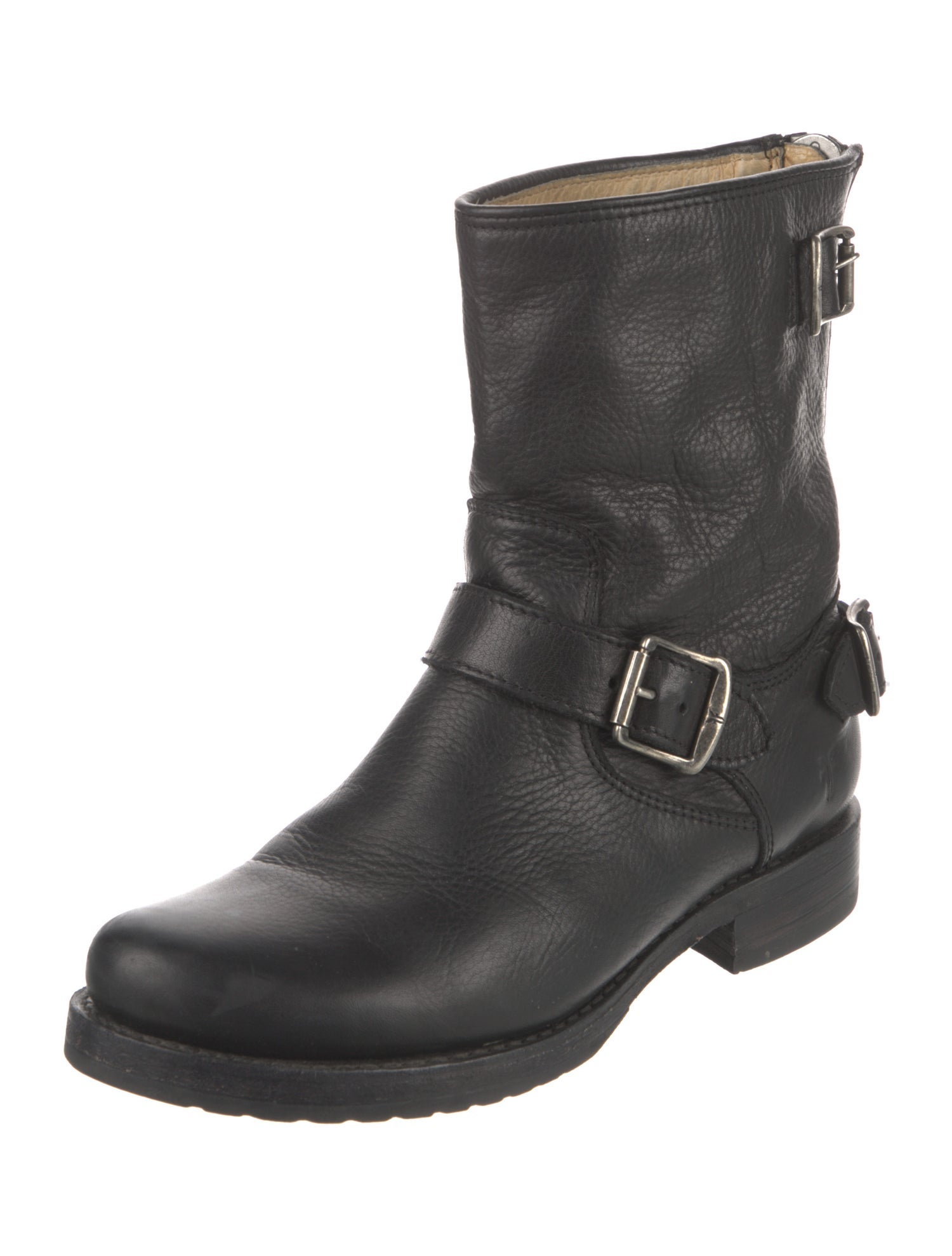 Frye Leather Moto Boots