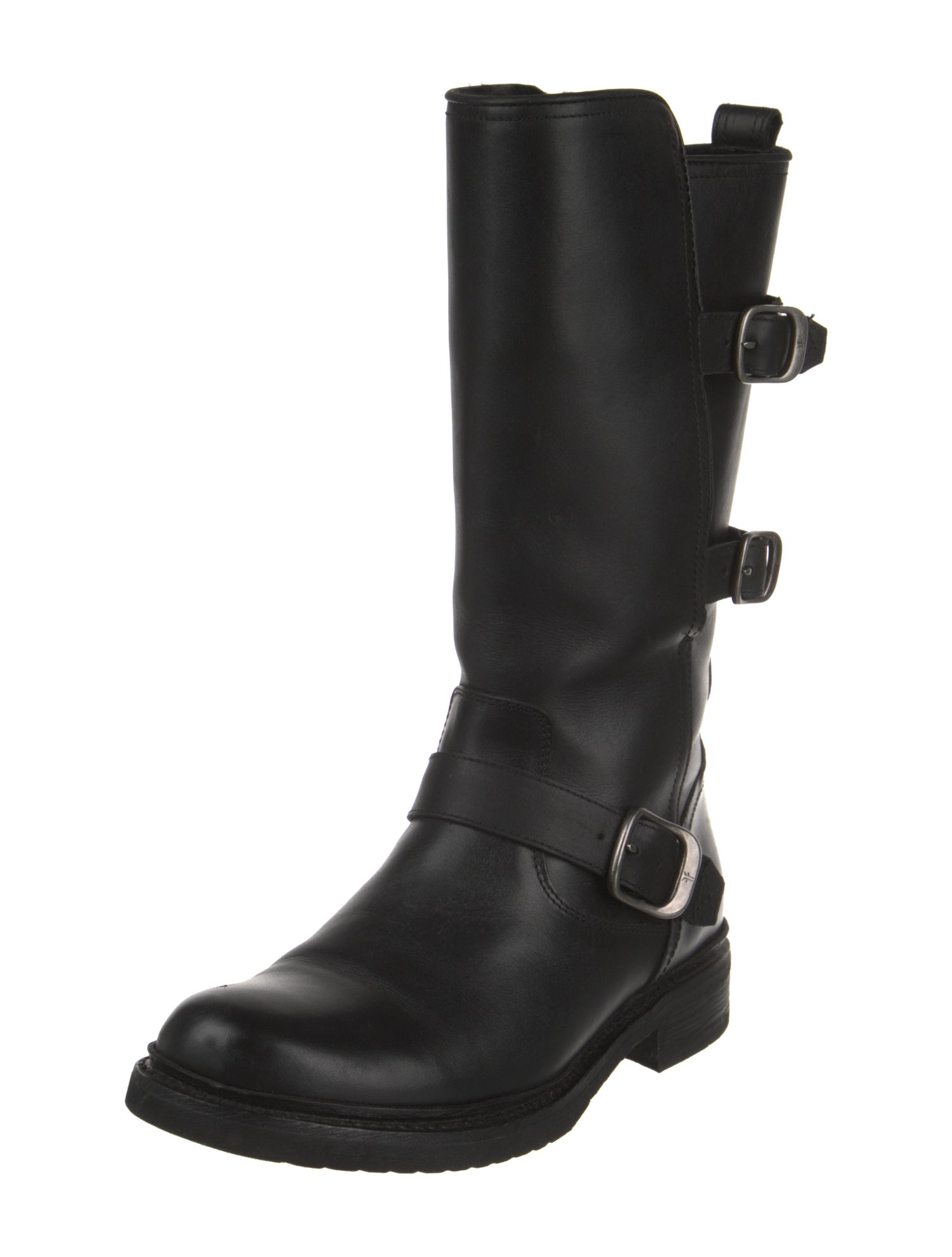 Frye Veronica Shearling Mid boots.