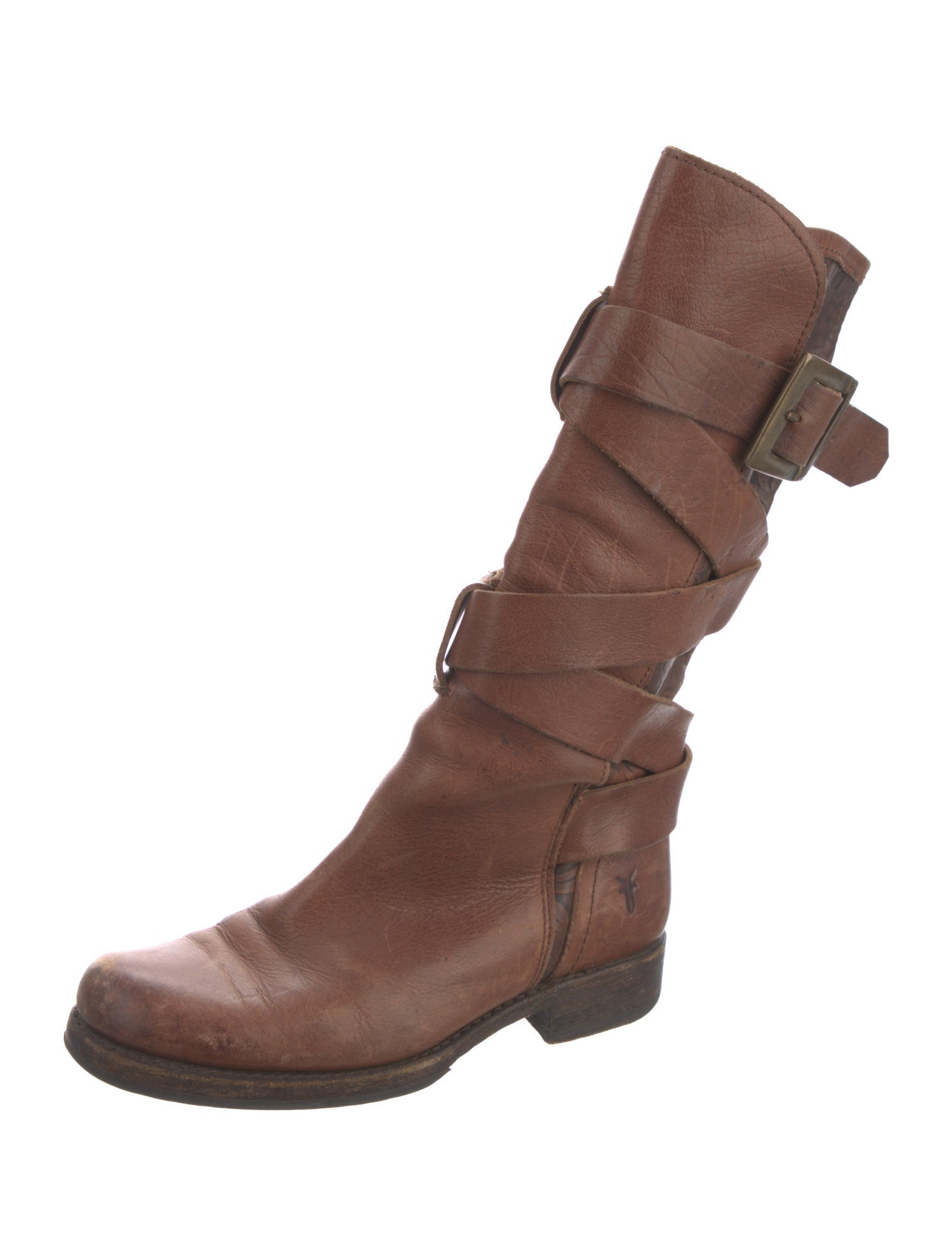 Frye Leather Moto Boots