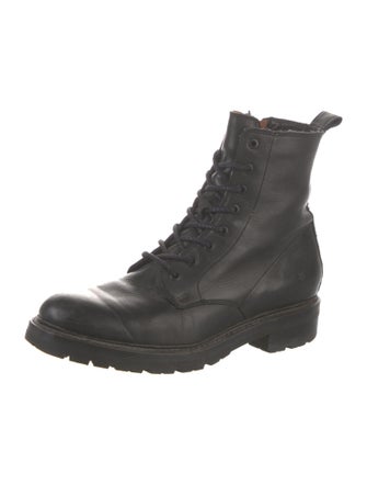 Frye Leather Combat Boots