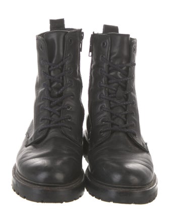 Frye Leather Combat Boots