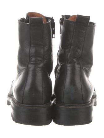 Frye Leather Combat Boots