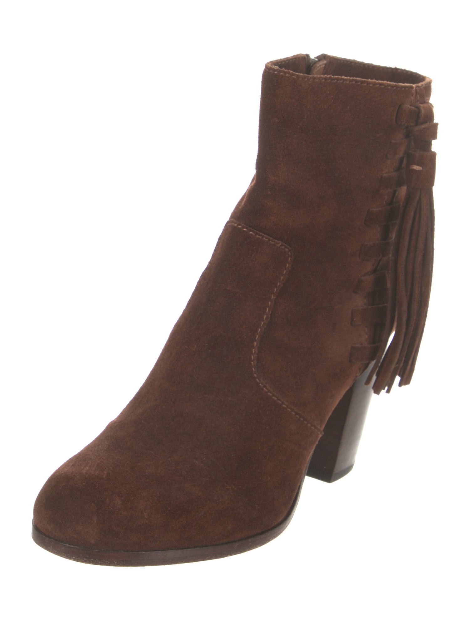 Frye Suede Tassel Accents Boots