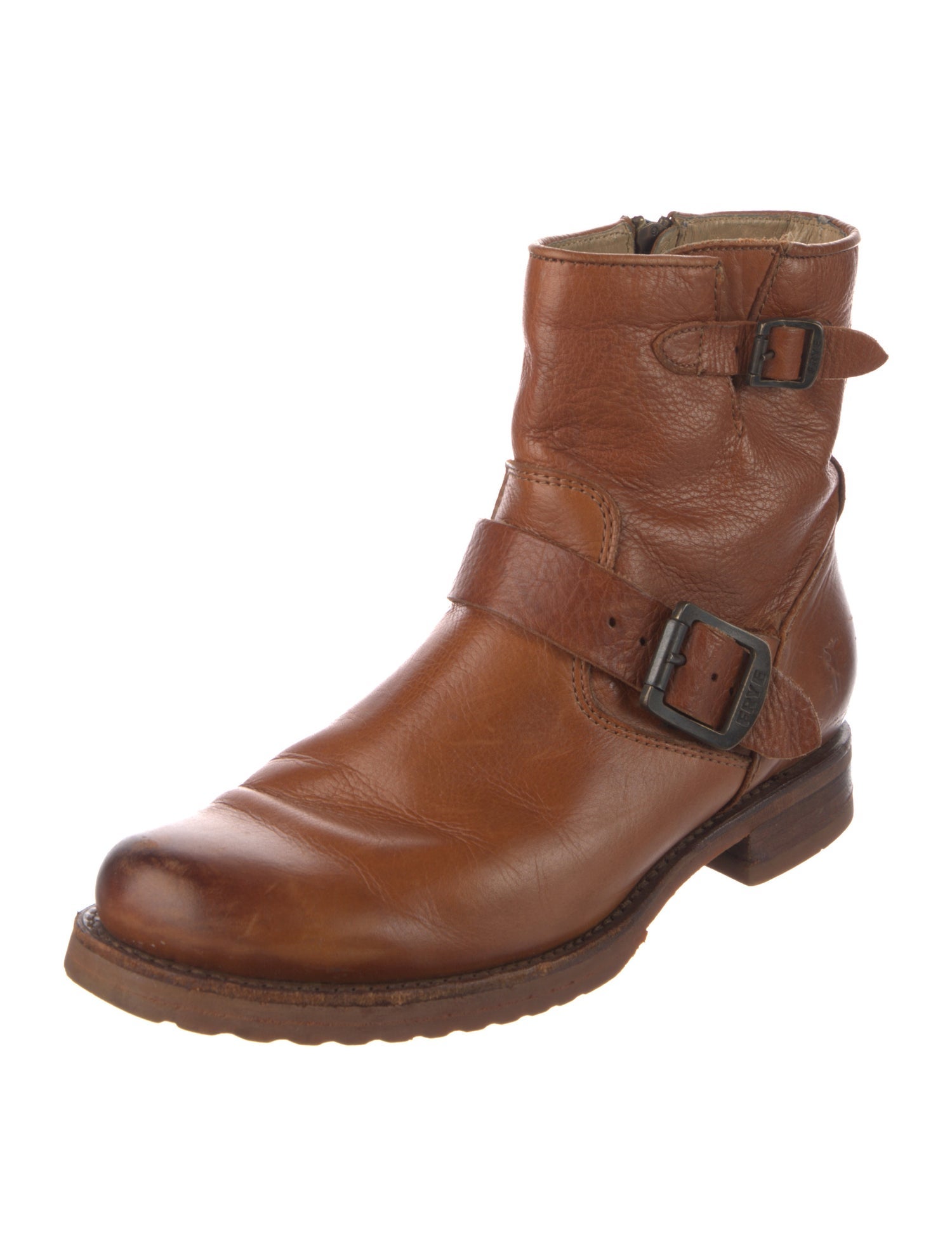 Frye Leather Moto Boots