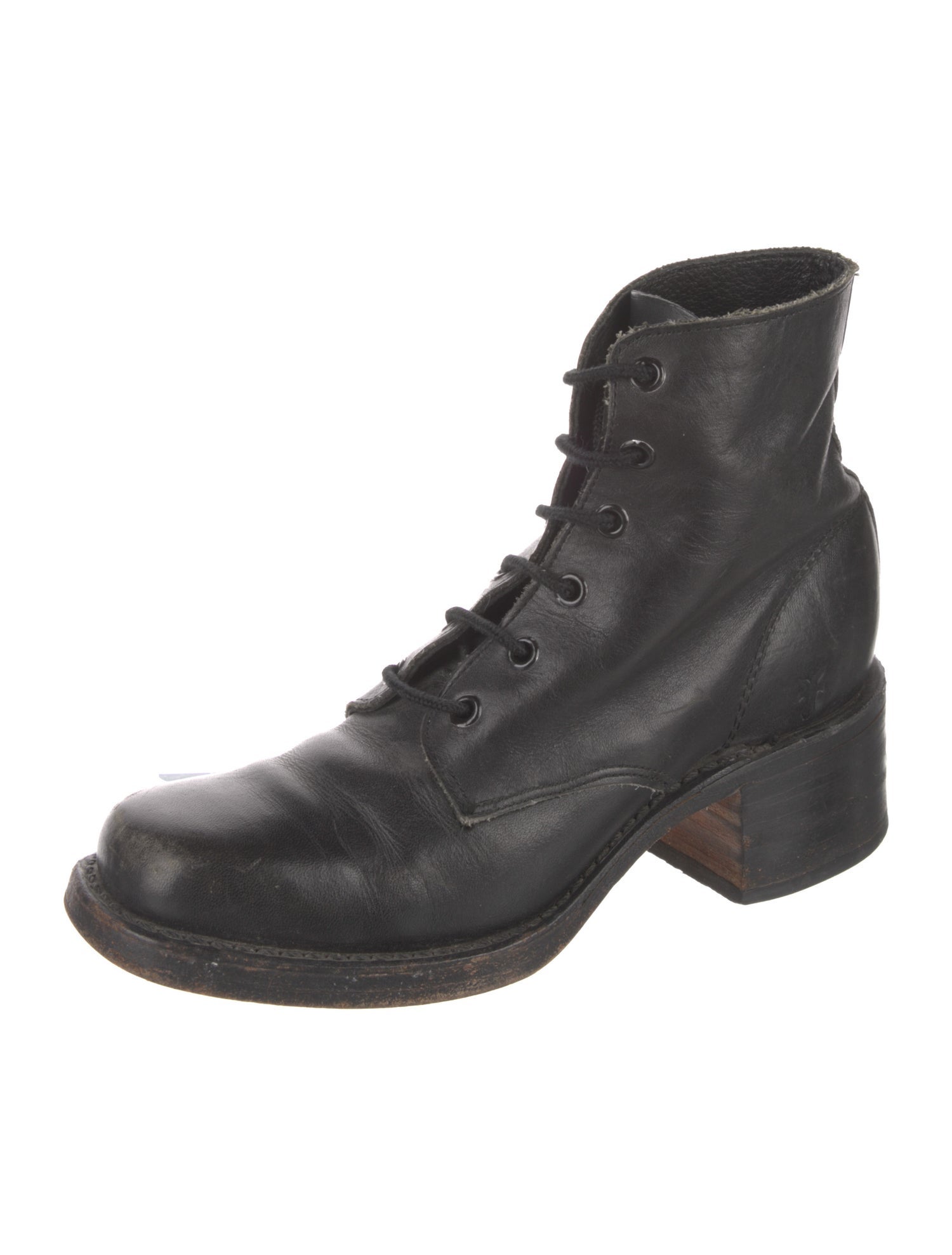 Frye Leather Combat Boots