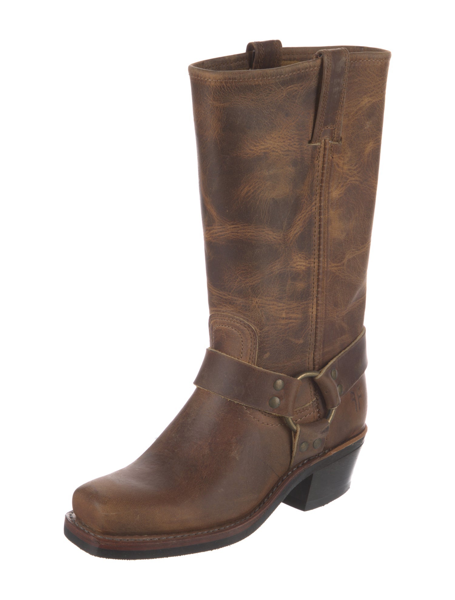 Frye Leather Tie-Dye Print Moto Boots w/ Tags