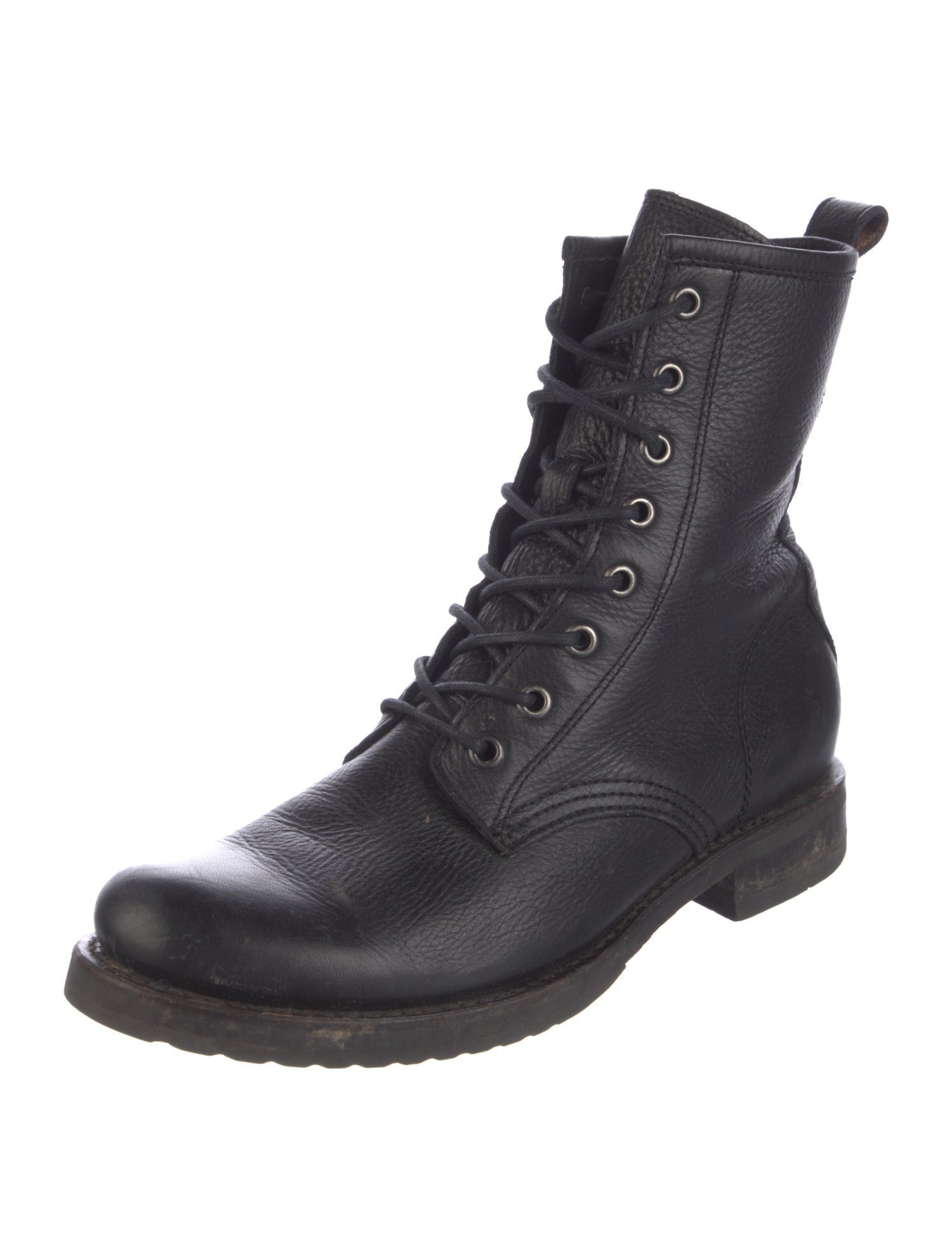Frye Leather Combat Boots
