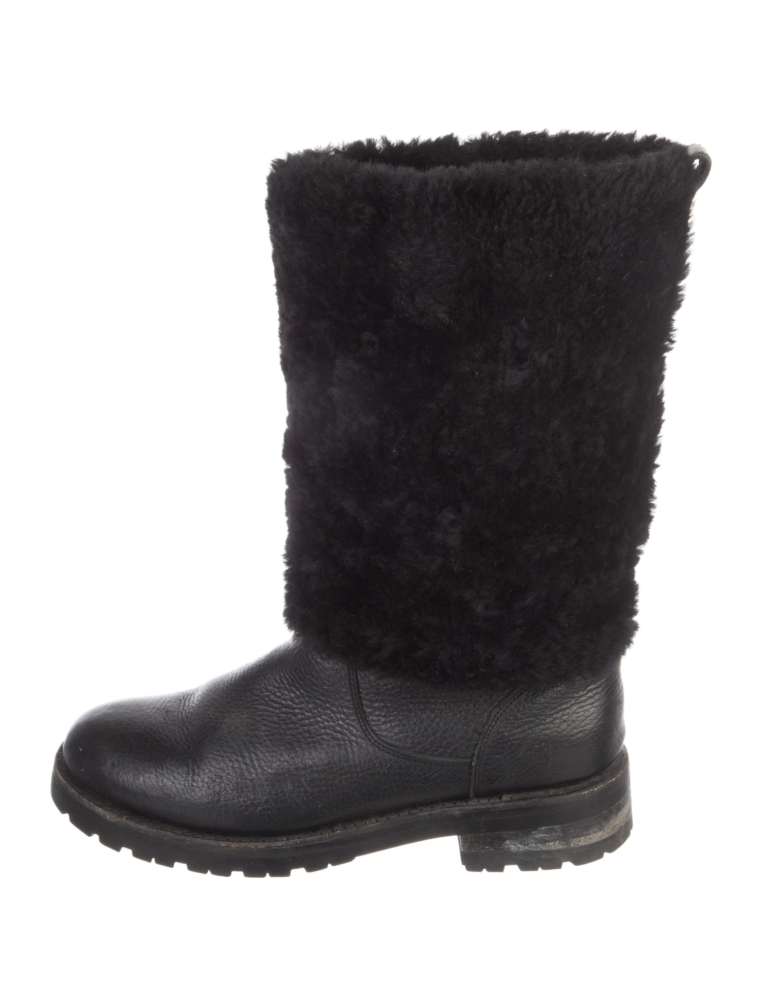 Frye Leather Colorblock Pattern Moto Boots