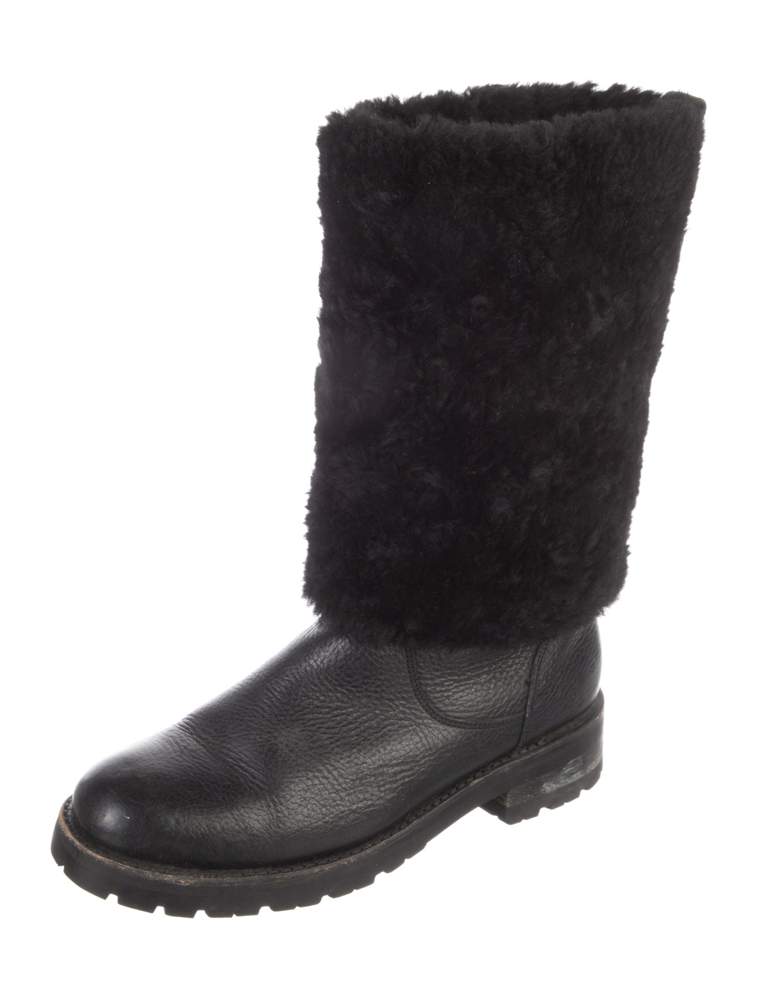 Frye Leather Colorblock Pattern Moto Boots