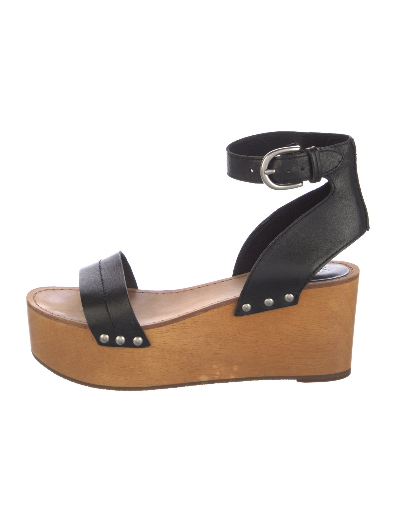 Frye Leather Colorblock Pattern Sandals