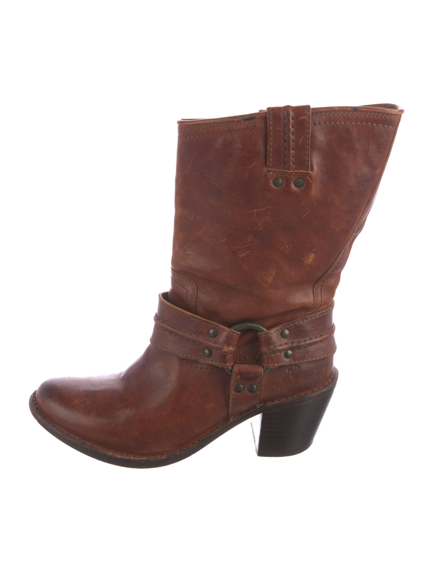 Frye Leather Moto Boots
