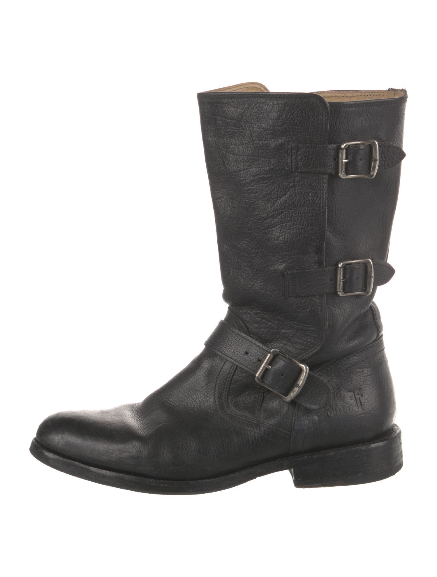 Frye Leather Moto Boots