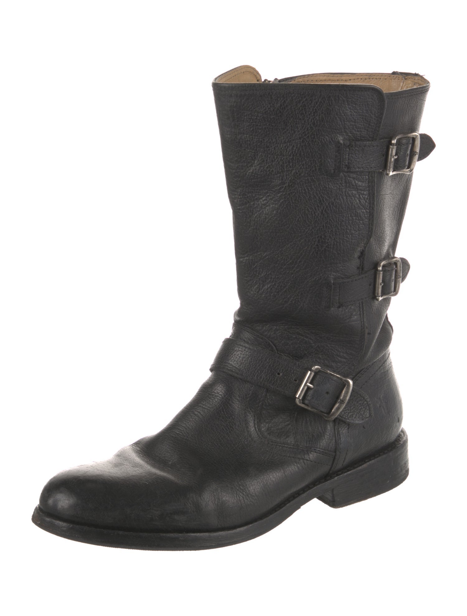 Frye Leather Moto Boots