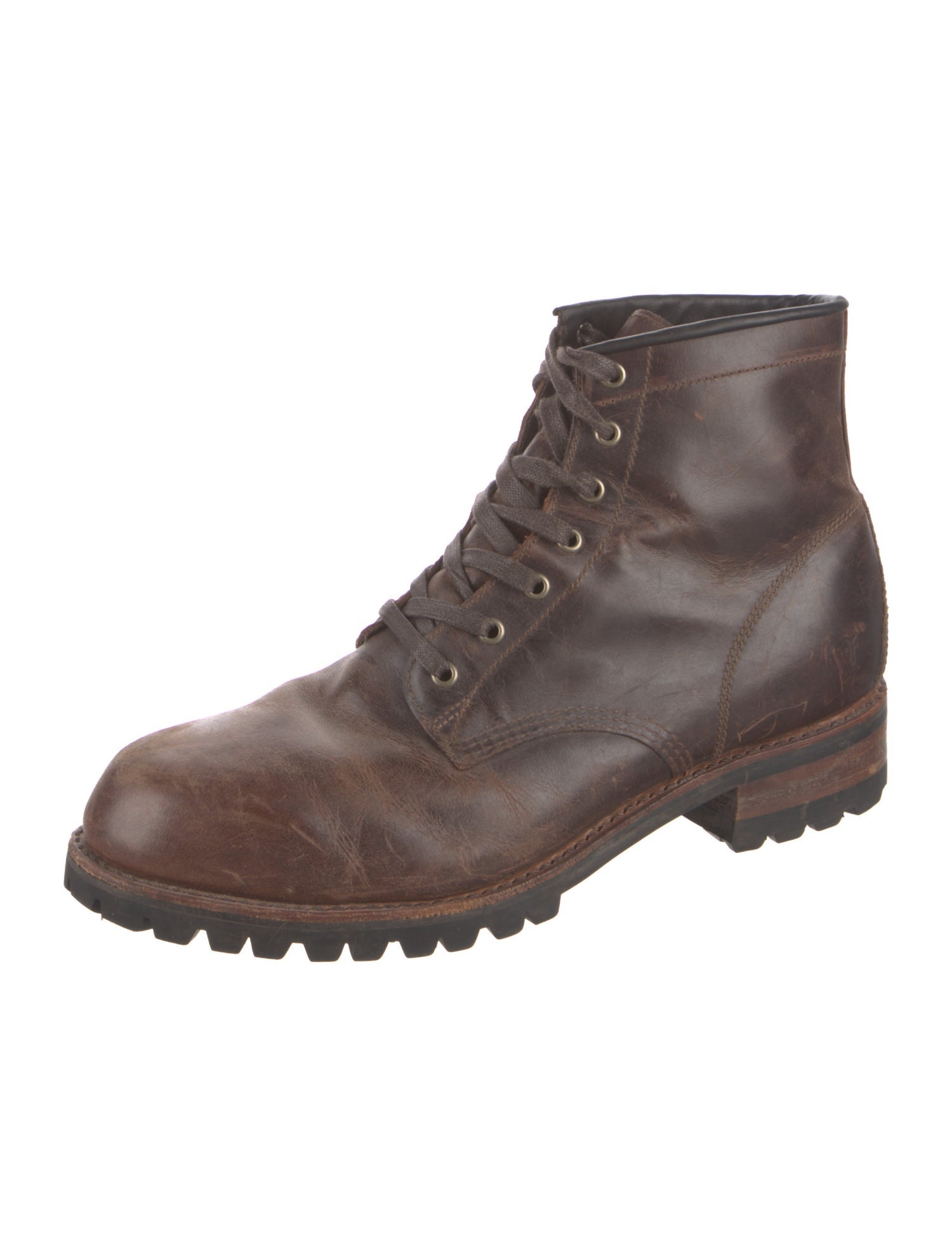 Frye Leather Combat Boots