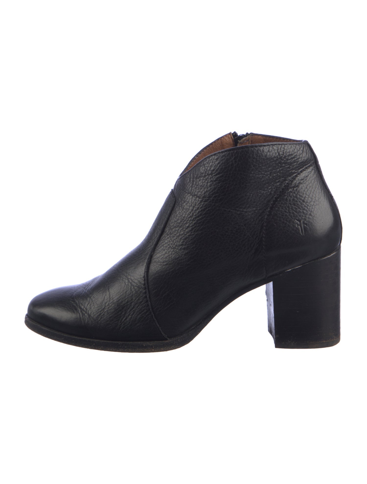 Frye Leather Whipstitch Trim Pumps