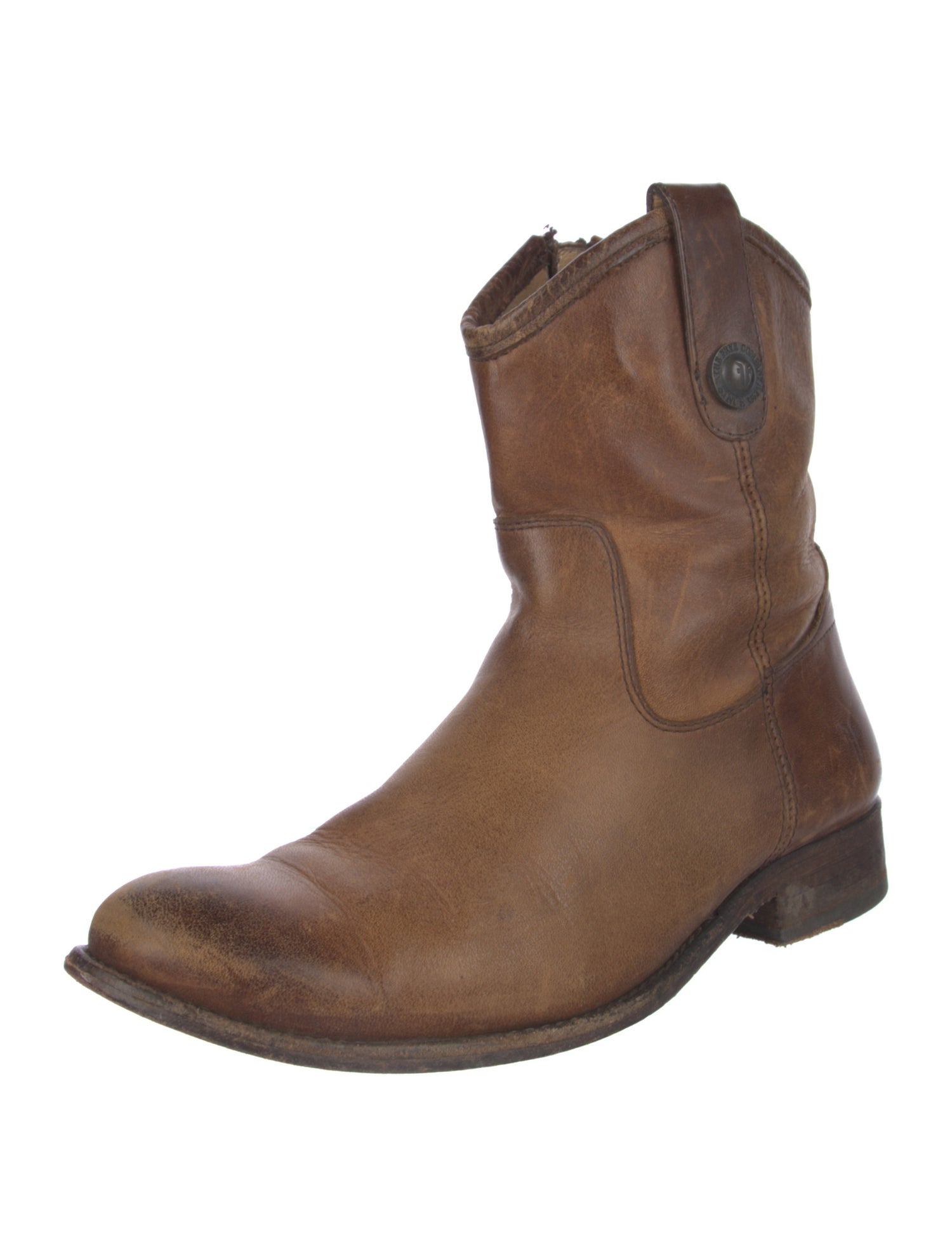 Frye Leather Moto Boots