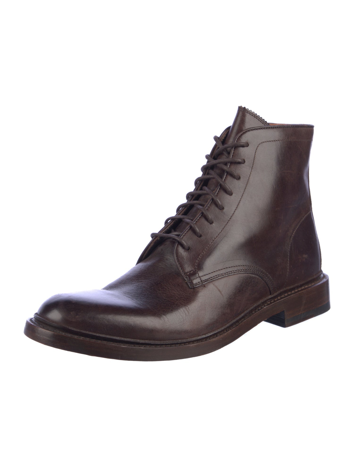 Frye Leather Lace-Up Boots