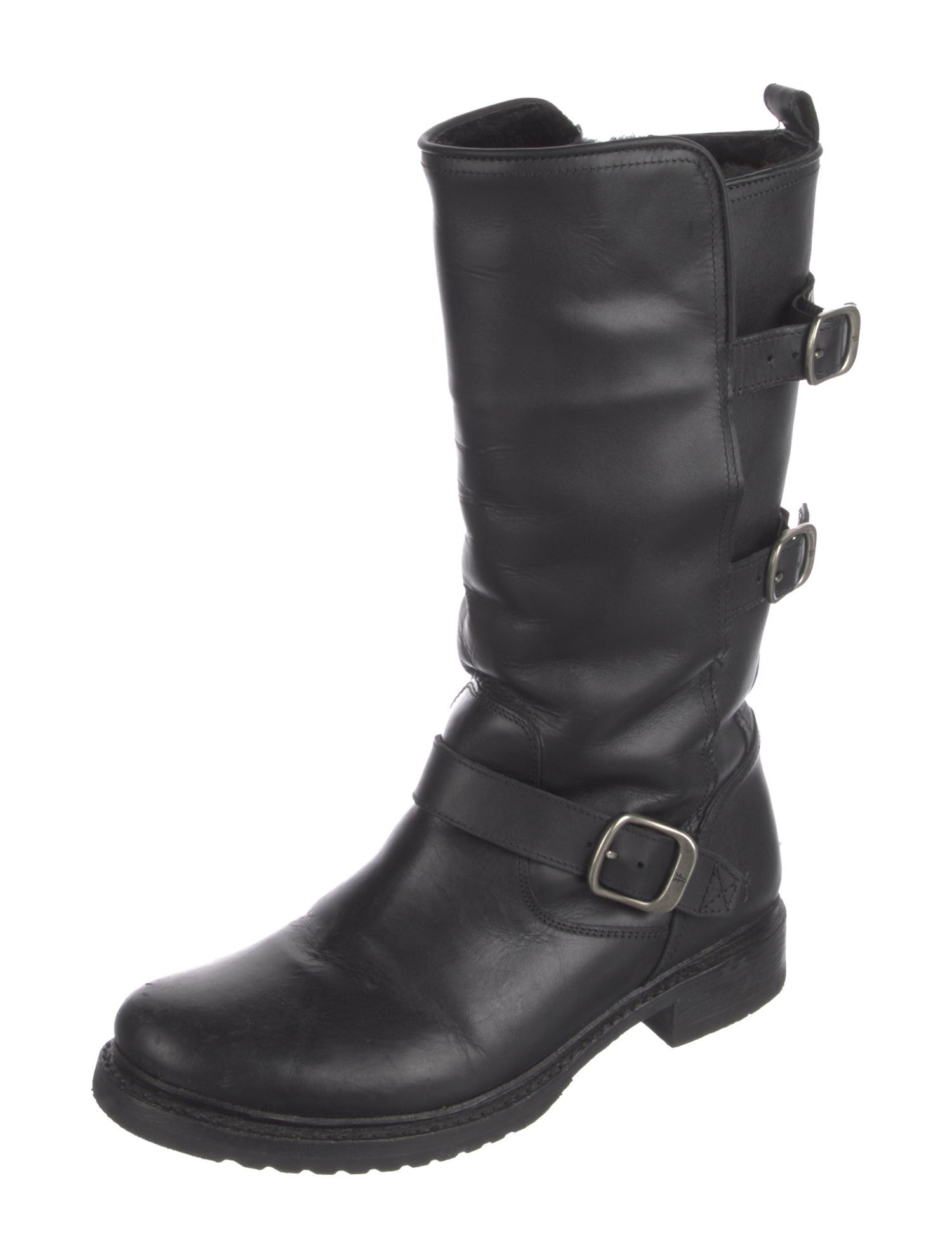 Frye Leather Moto Boots
