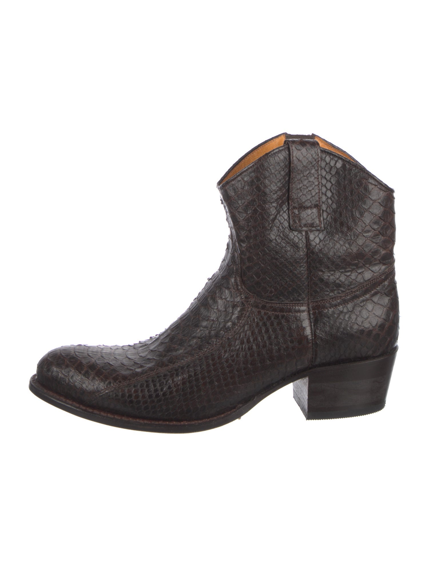 Frye Python Animal Print Western Boots
