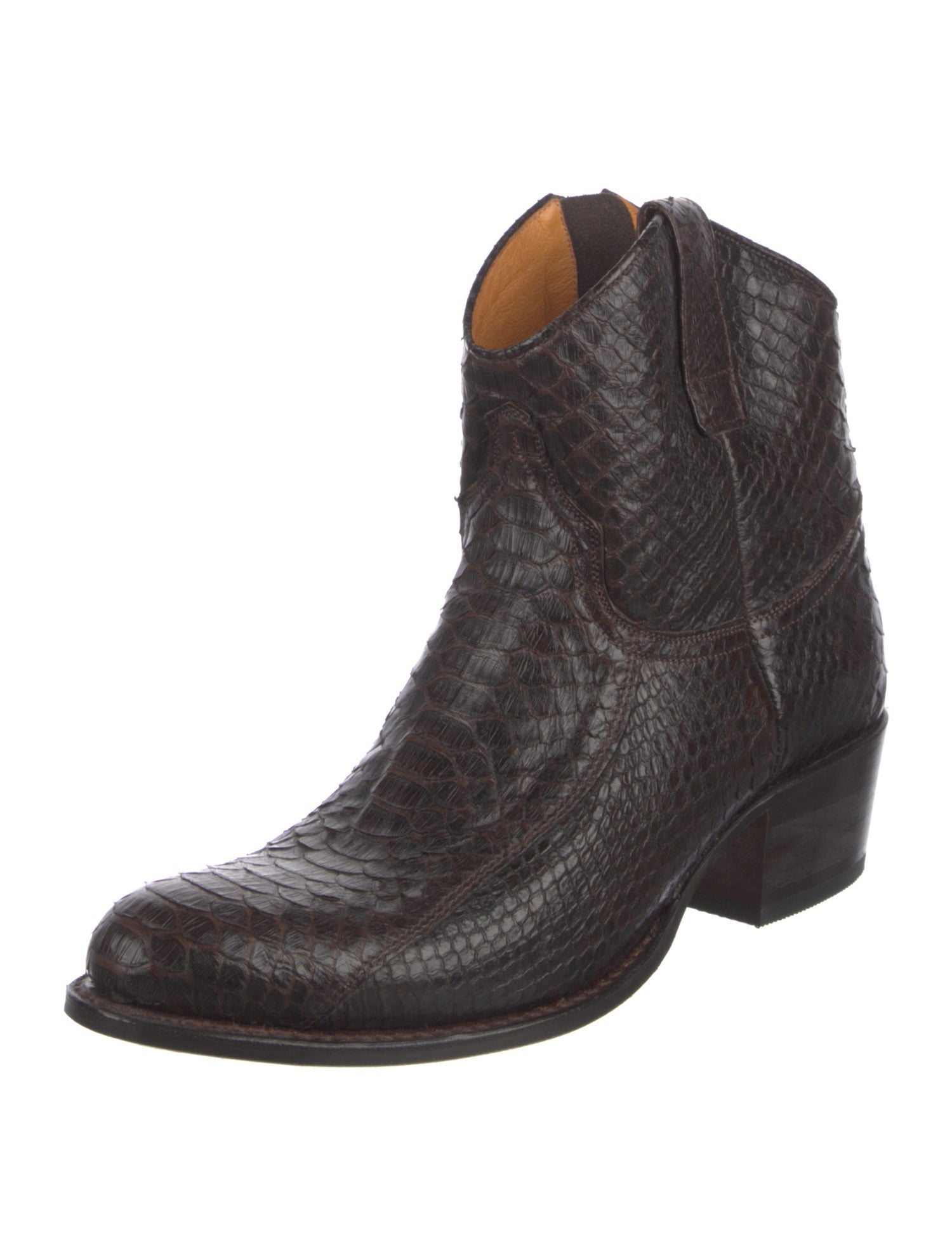 Frye Python Animal Print Western Boots