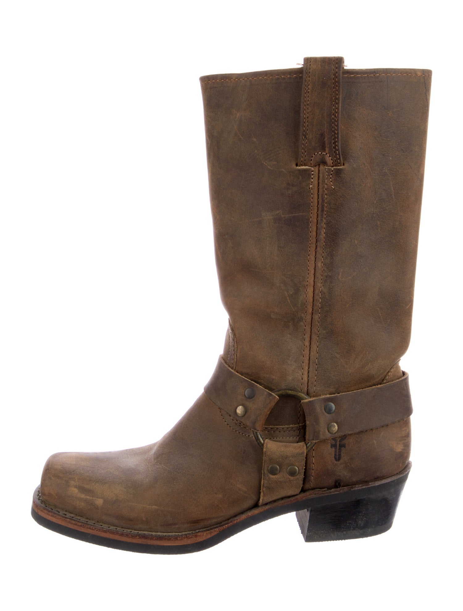 Frye Leather Moto Boots