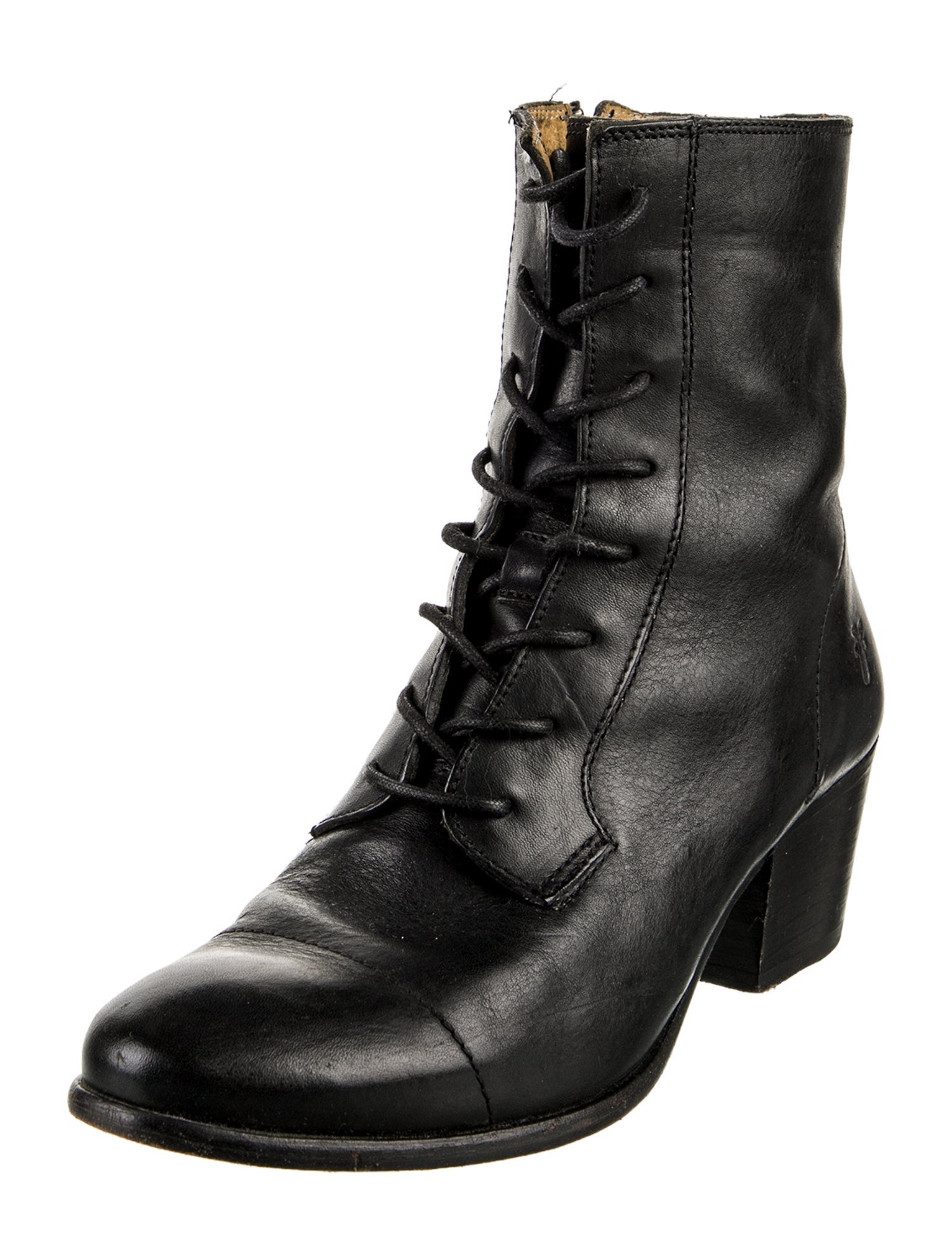 Frye Leather Combat Boots