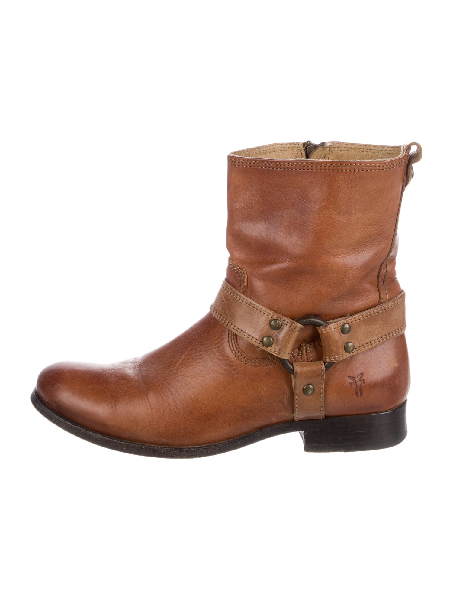 Frye Leather Moto Boots