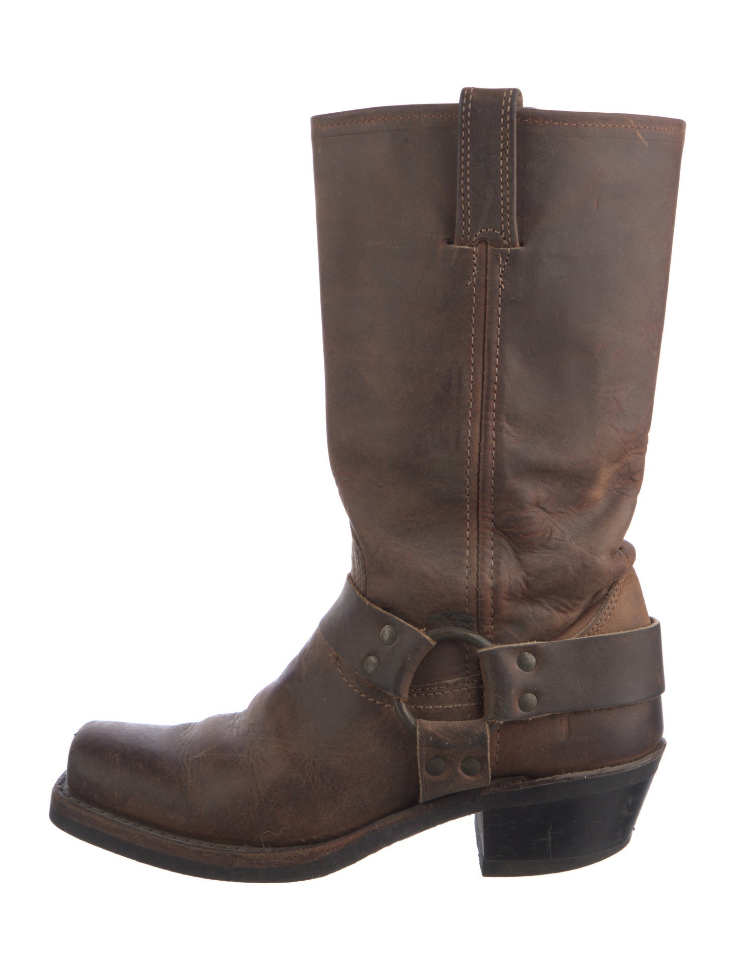 Frye Leather Moto Boots