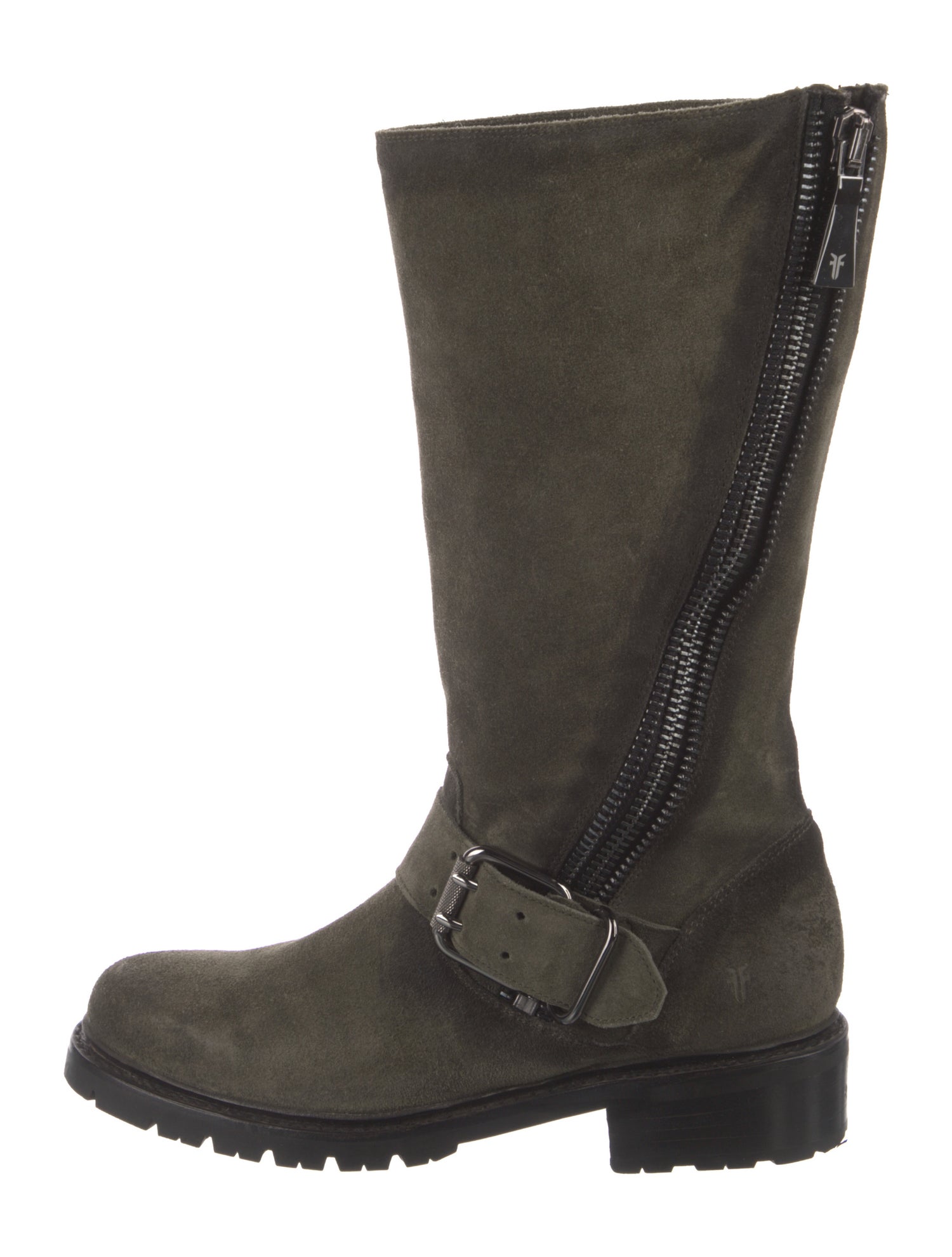 Frye Suede Moto Boots