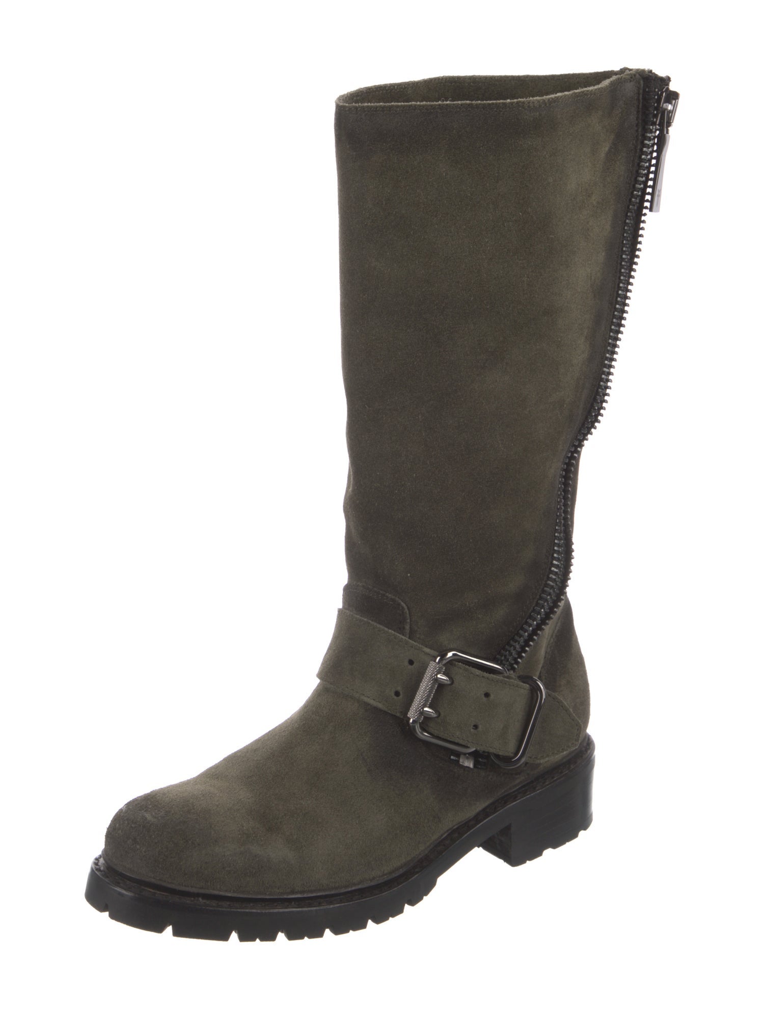 Frye Suede Moto Boots