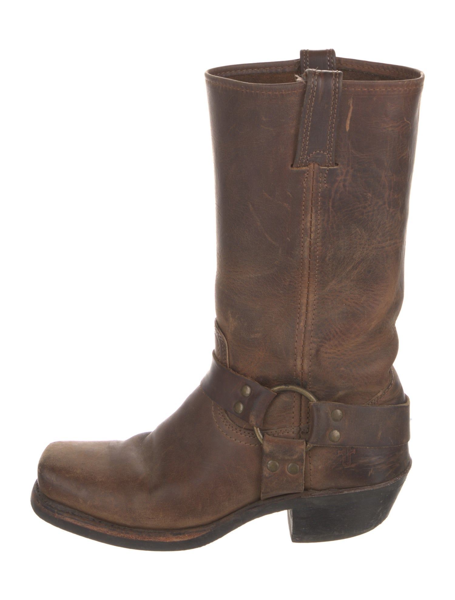 Frye Leather Moto Boots