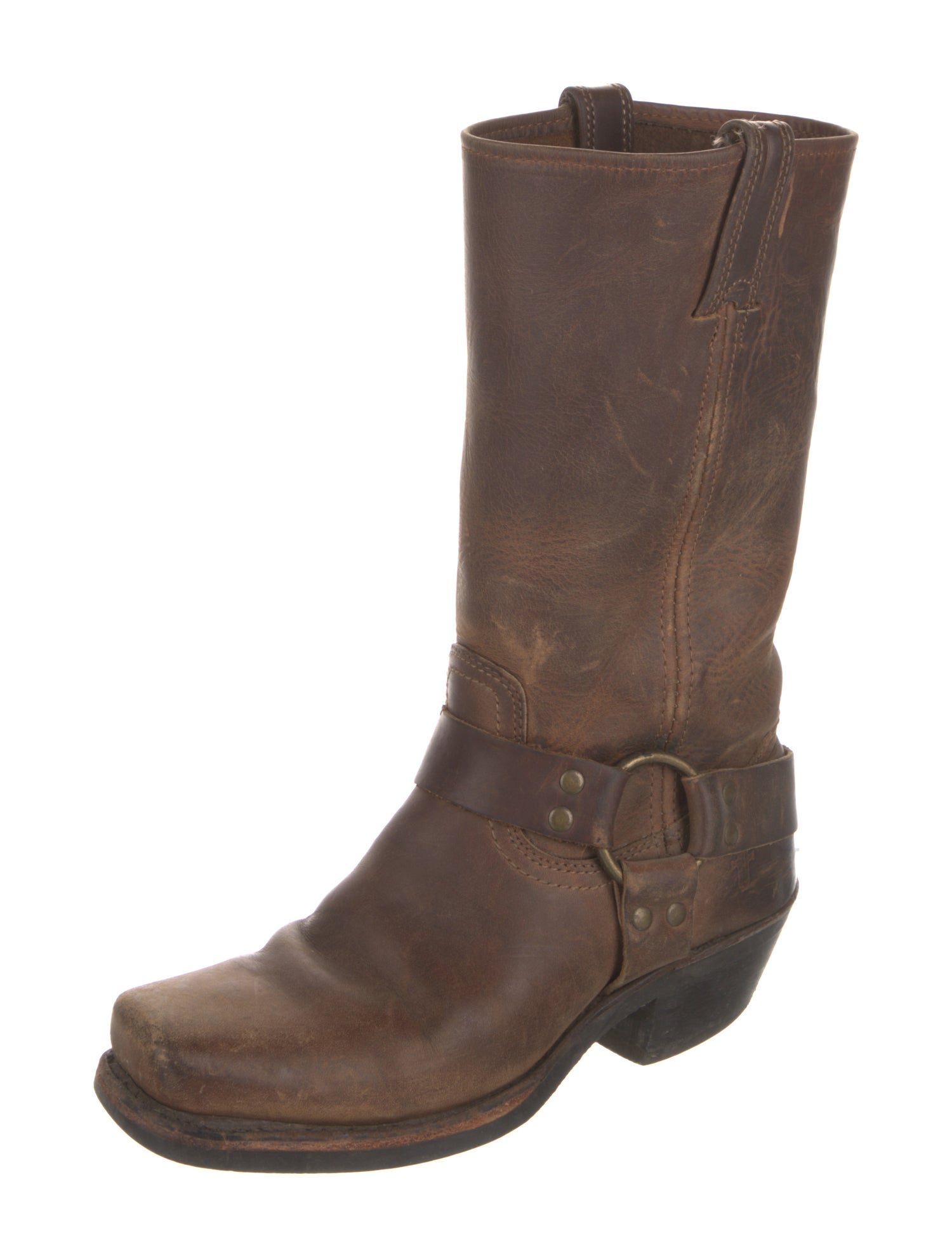 Frye Leather Moto Boots