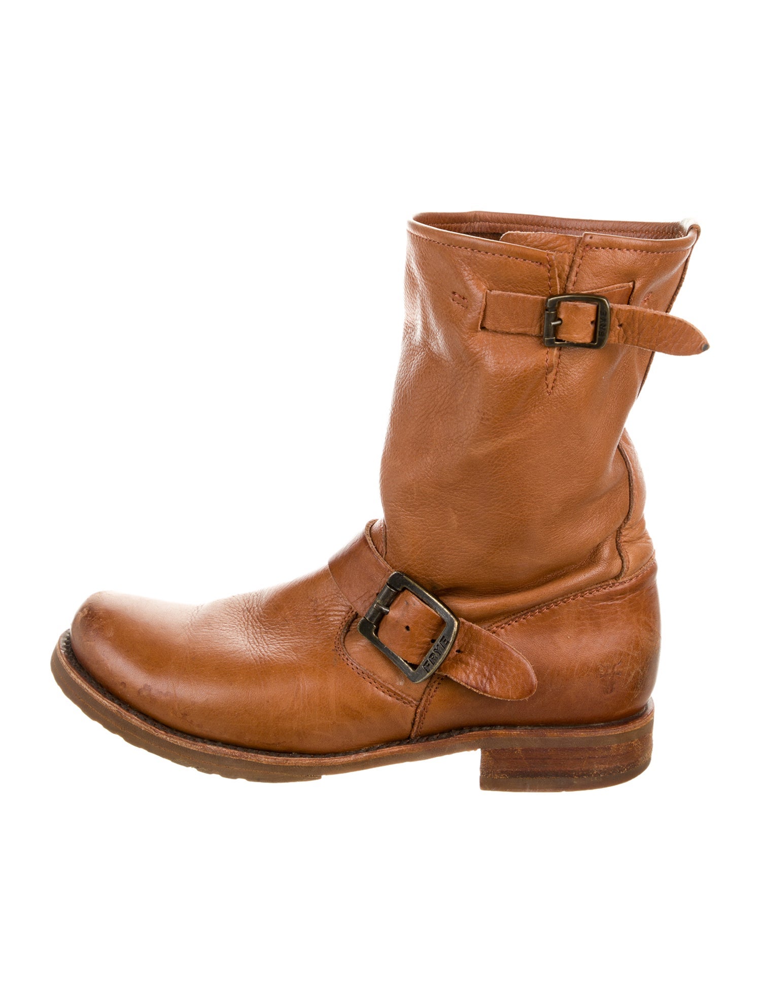 Frye Leather Moto Boots