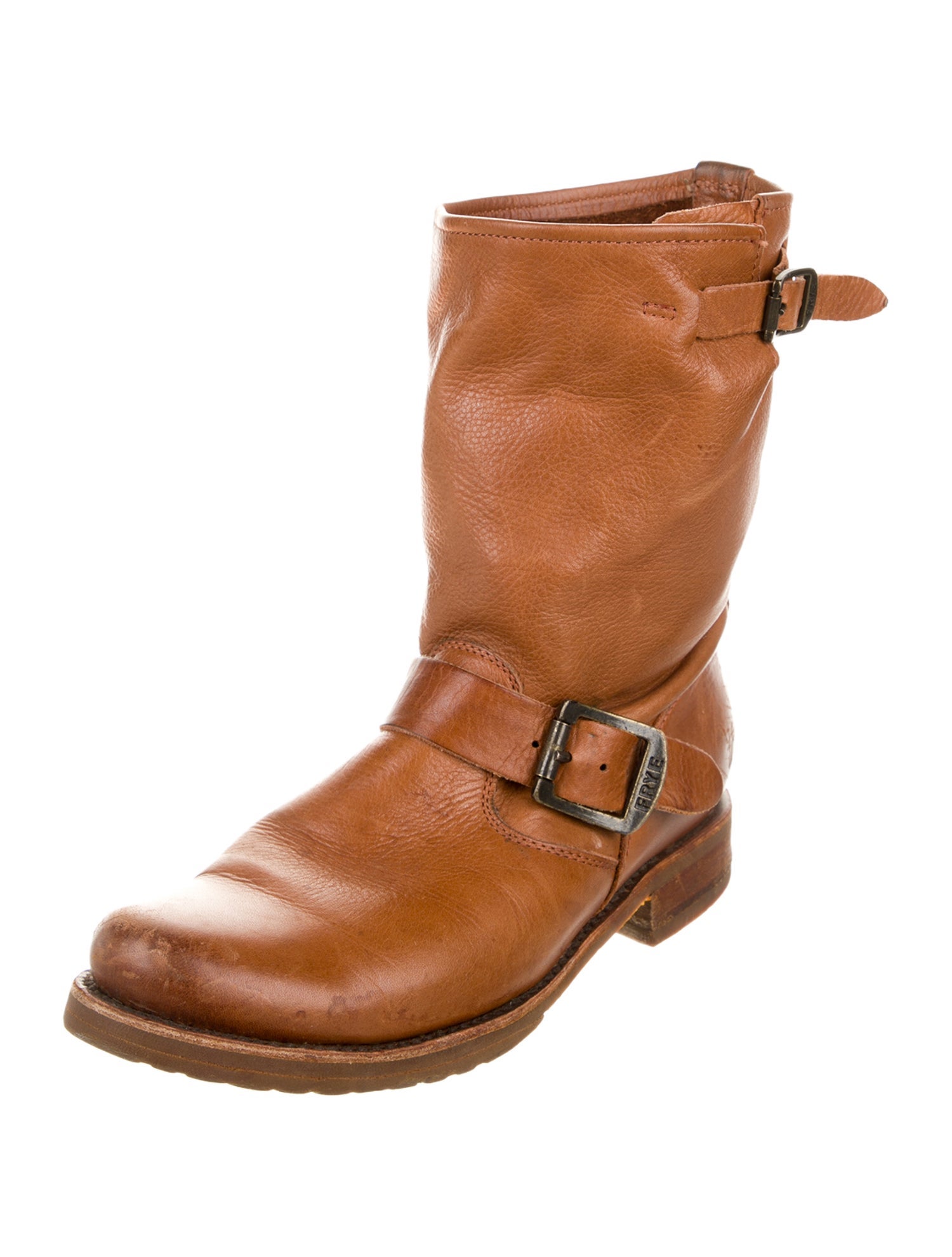 Frye Leather Moto Boots
