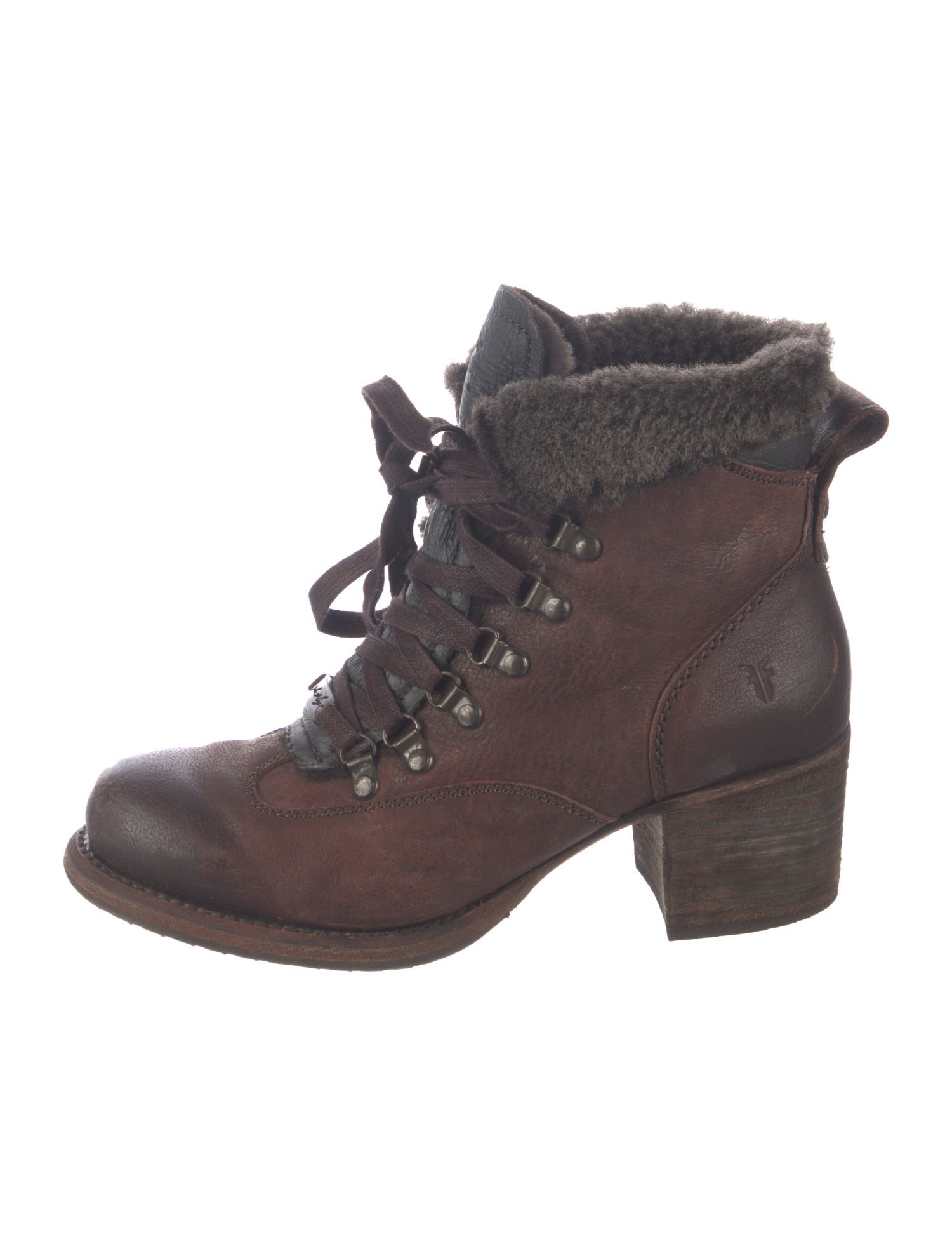 Frye Leather Lace-Up Boots