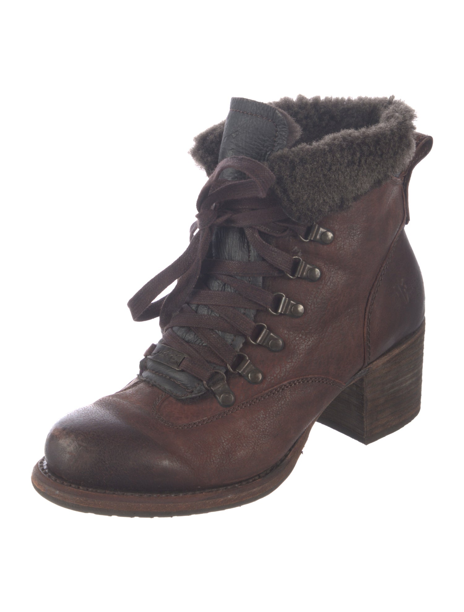 Frye Leather Lace-Up Boots