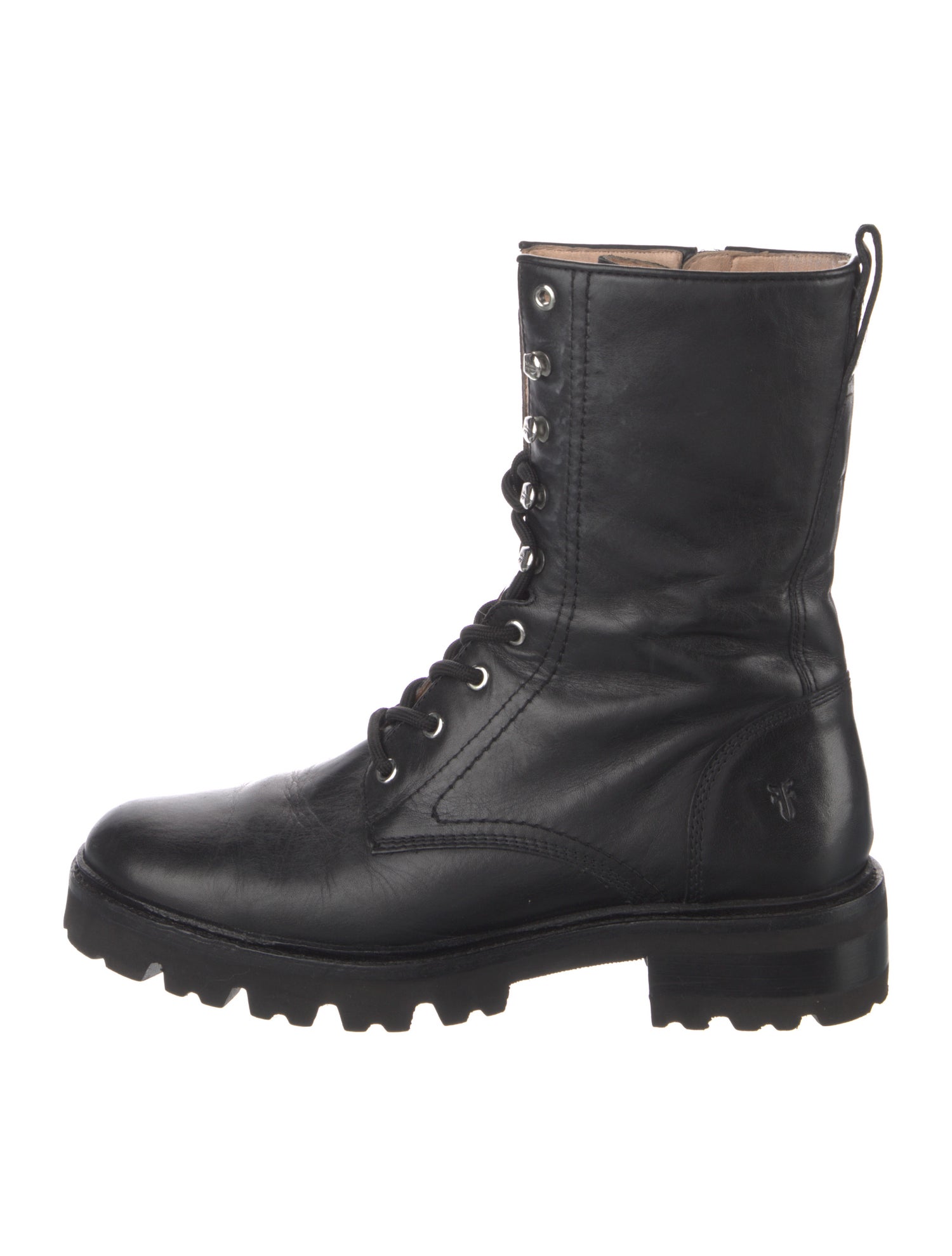 Frye Leather Combat Boots