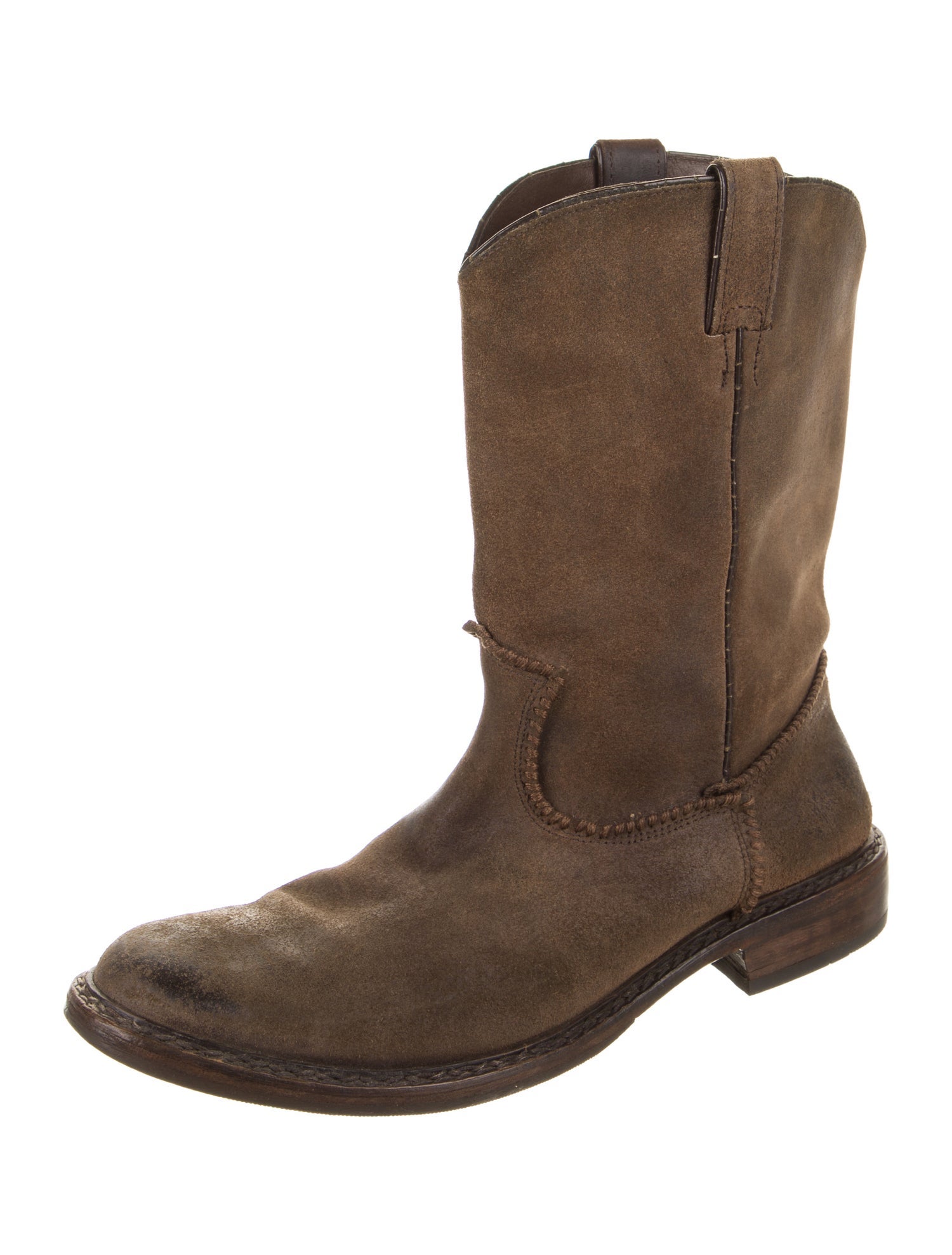 Frye Suede Western Boots