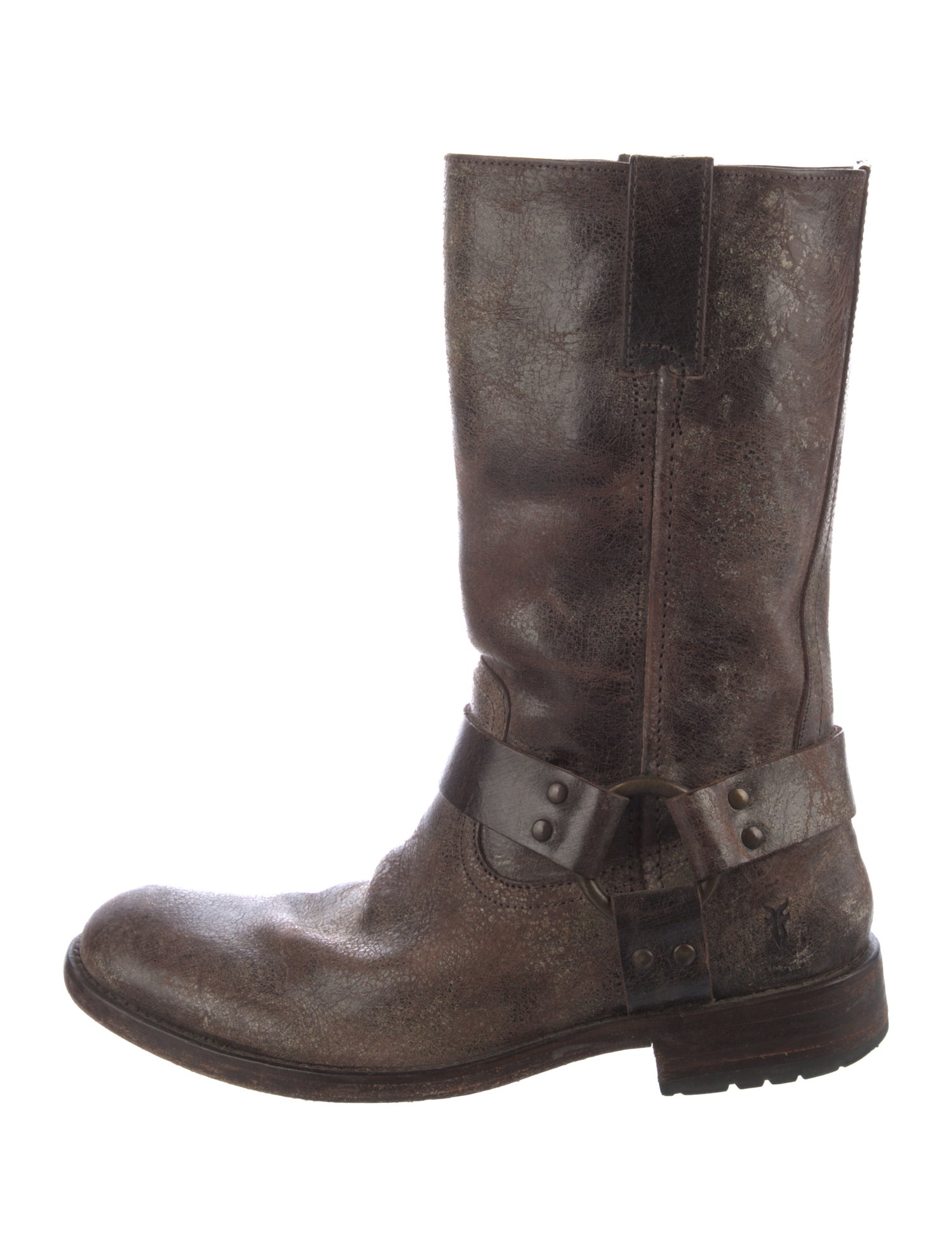 Frye Leather Moto Boots