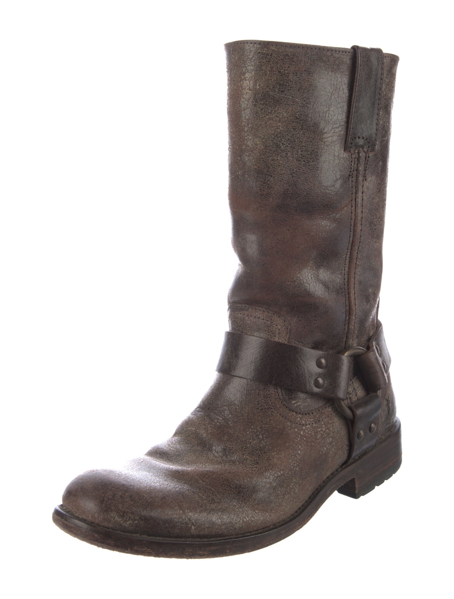 Frye Leather Moto Boots