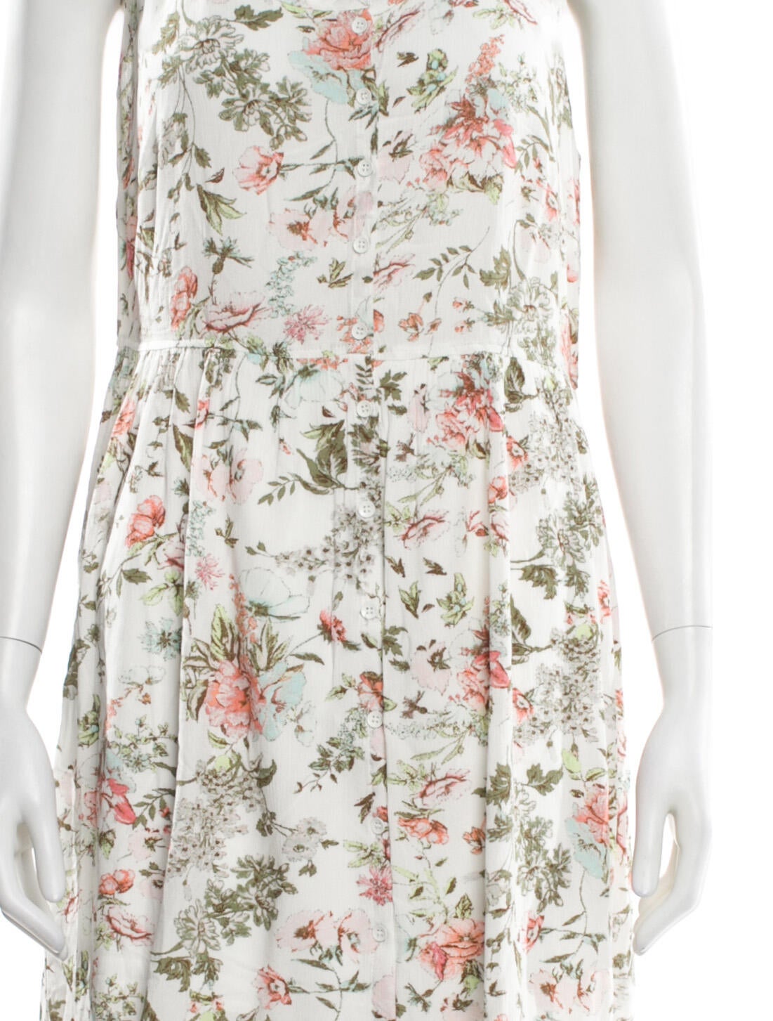 Frye Floral Print Midi Length Dress