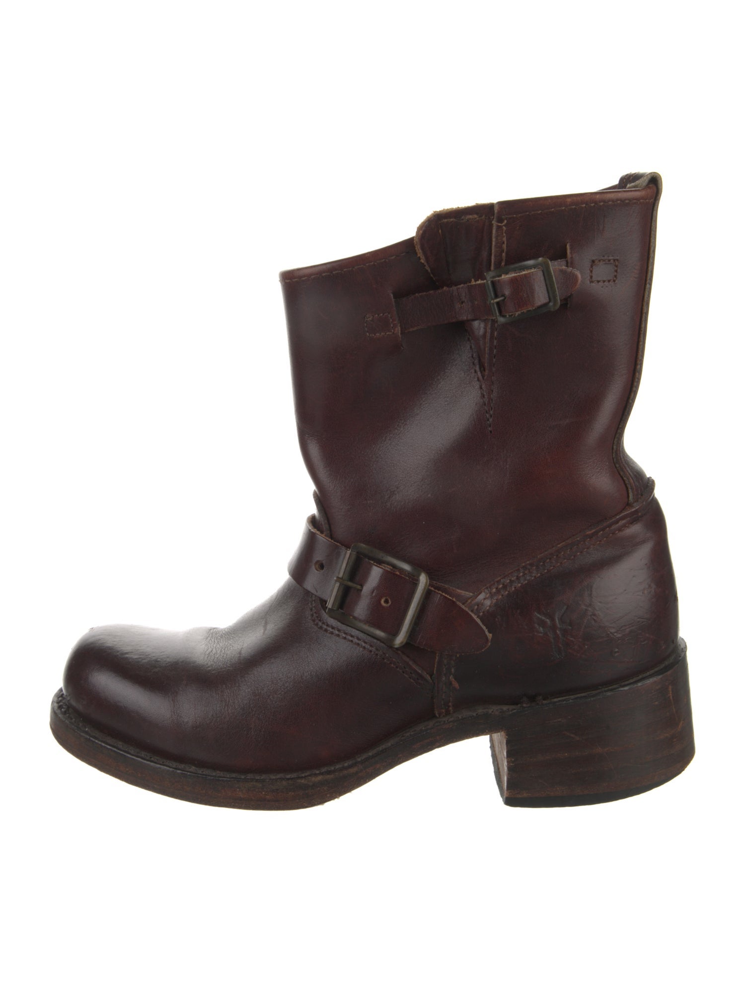 Frye Leather Moto Boots