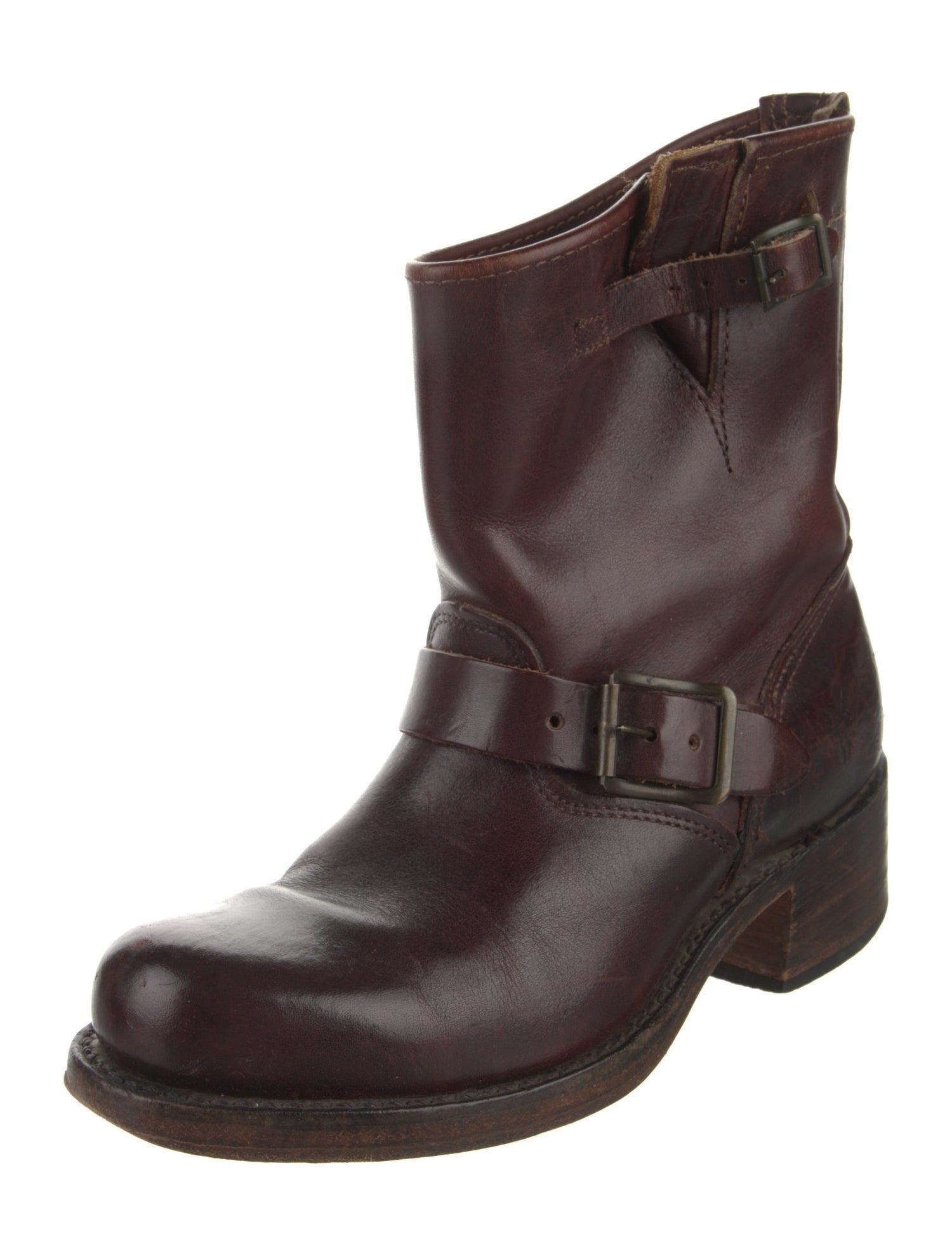 Frye Leather Moto Boots