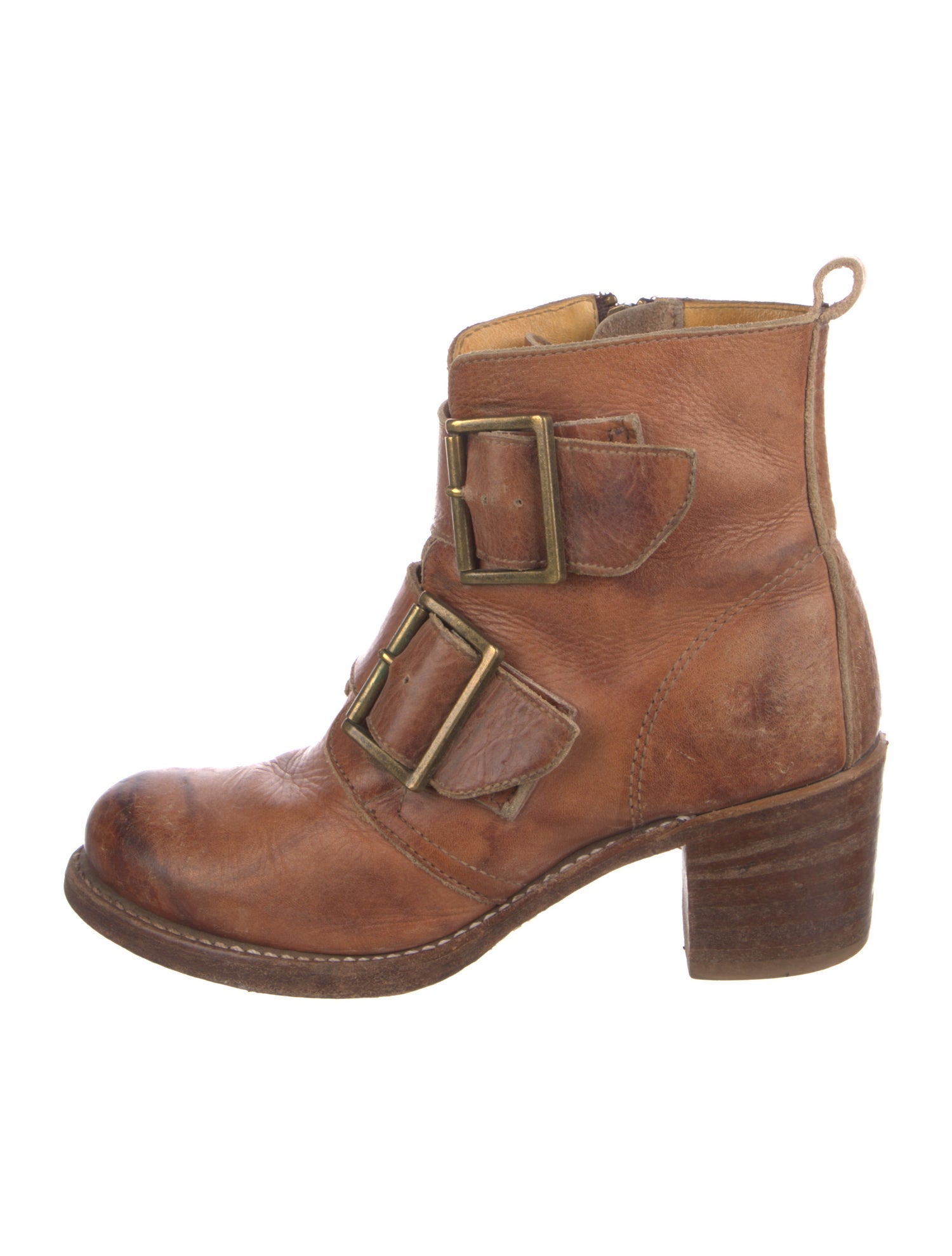 Frye Leather Moto Boots
