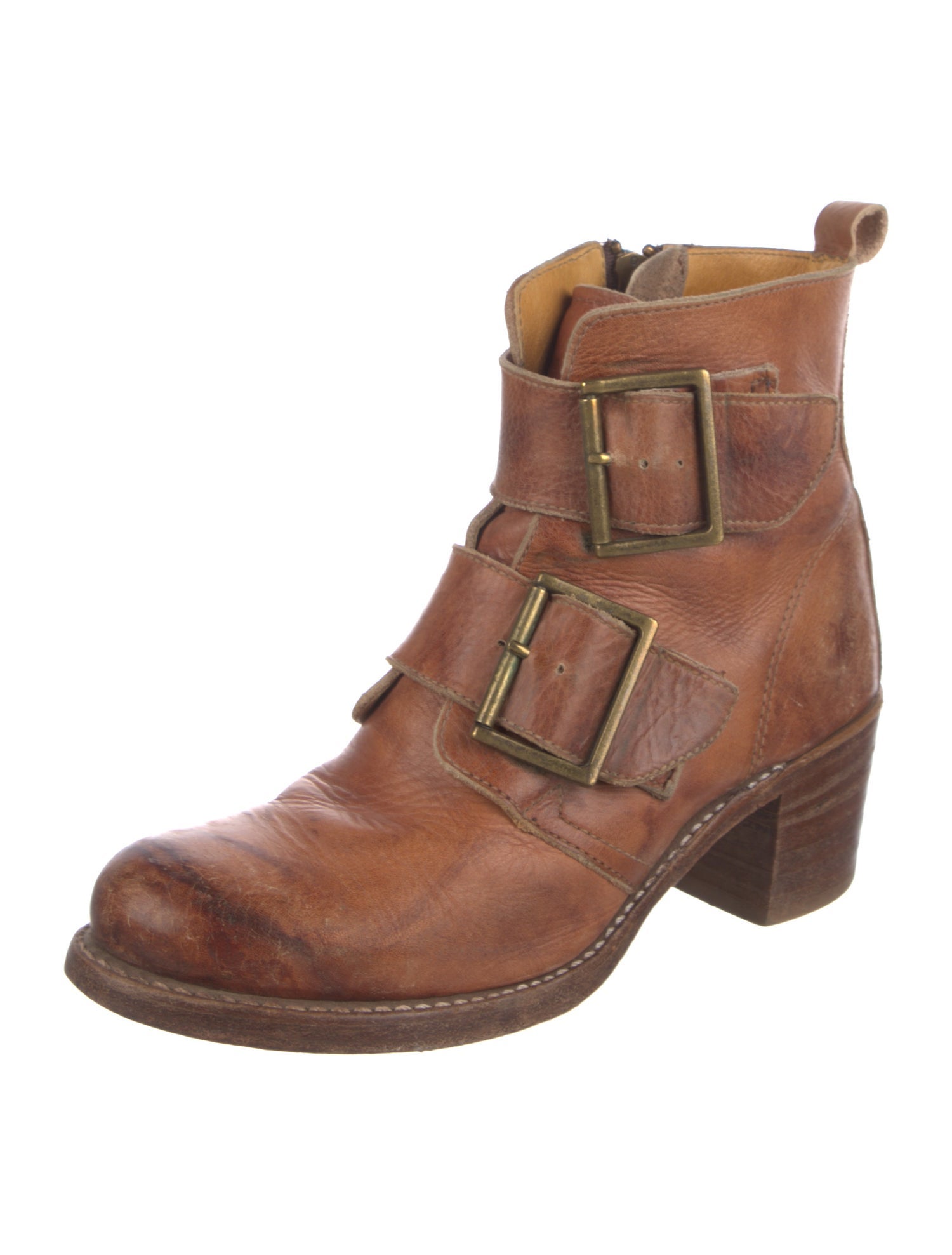 Frye Leather Moto Boots