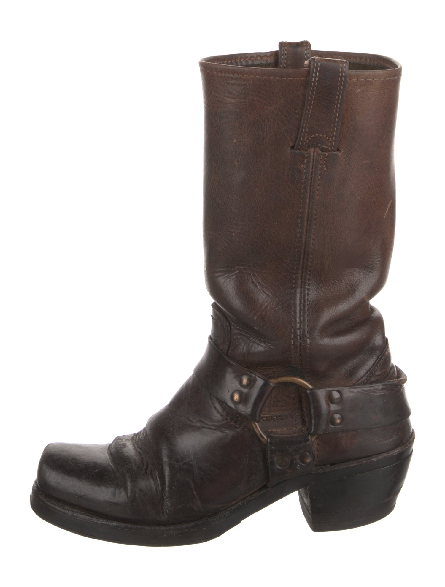 Frye Leather Moto Boots