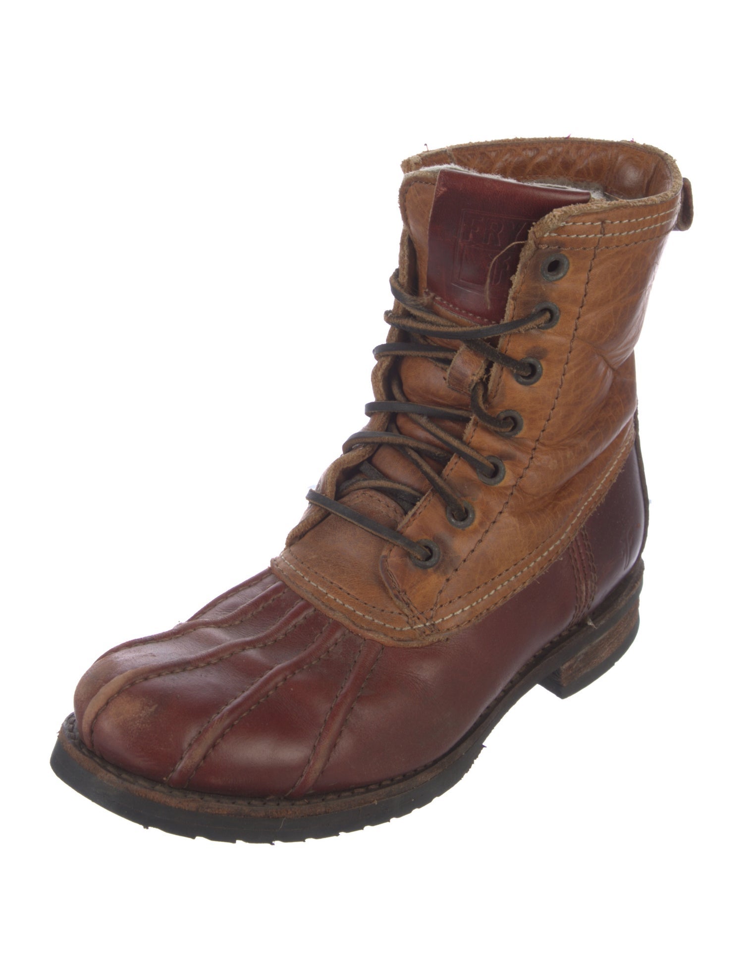 Frye Leather Combat Boots